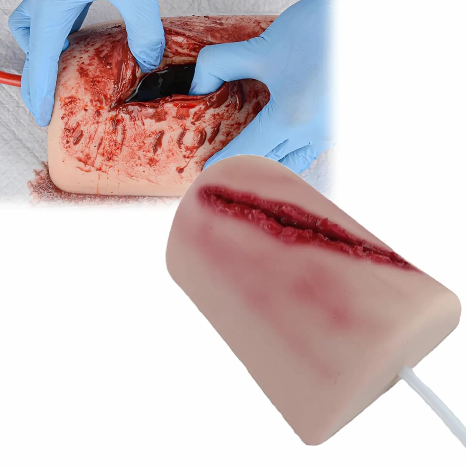 NGARY Kit De Entrenamiento para Detener Hemorragias, Simula Vendajes De Heridas Y Entrenamiento De Torniquete, Simula Escenas De Sangrado Y Reutilización, para Capacitación, Educación Y Demostración.