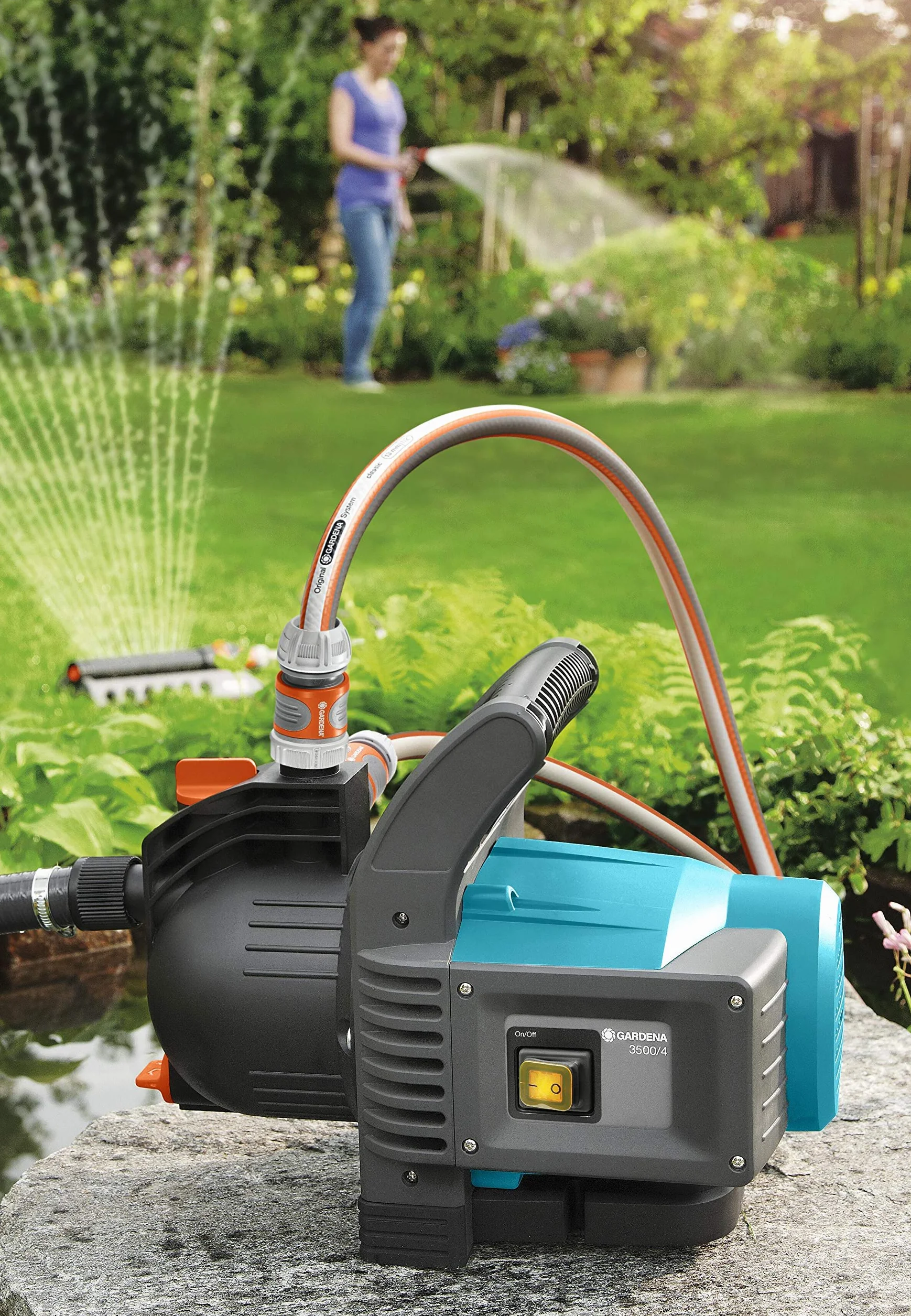 Gardena Bomba de riego duradera para uso en exterior, Estándar, 3600 l/h