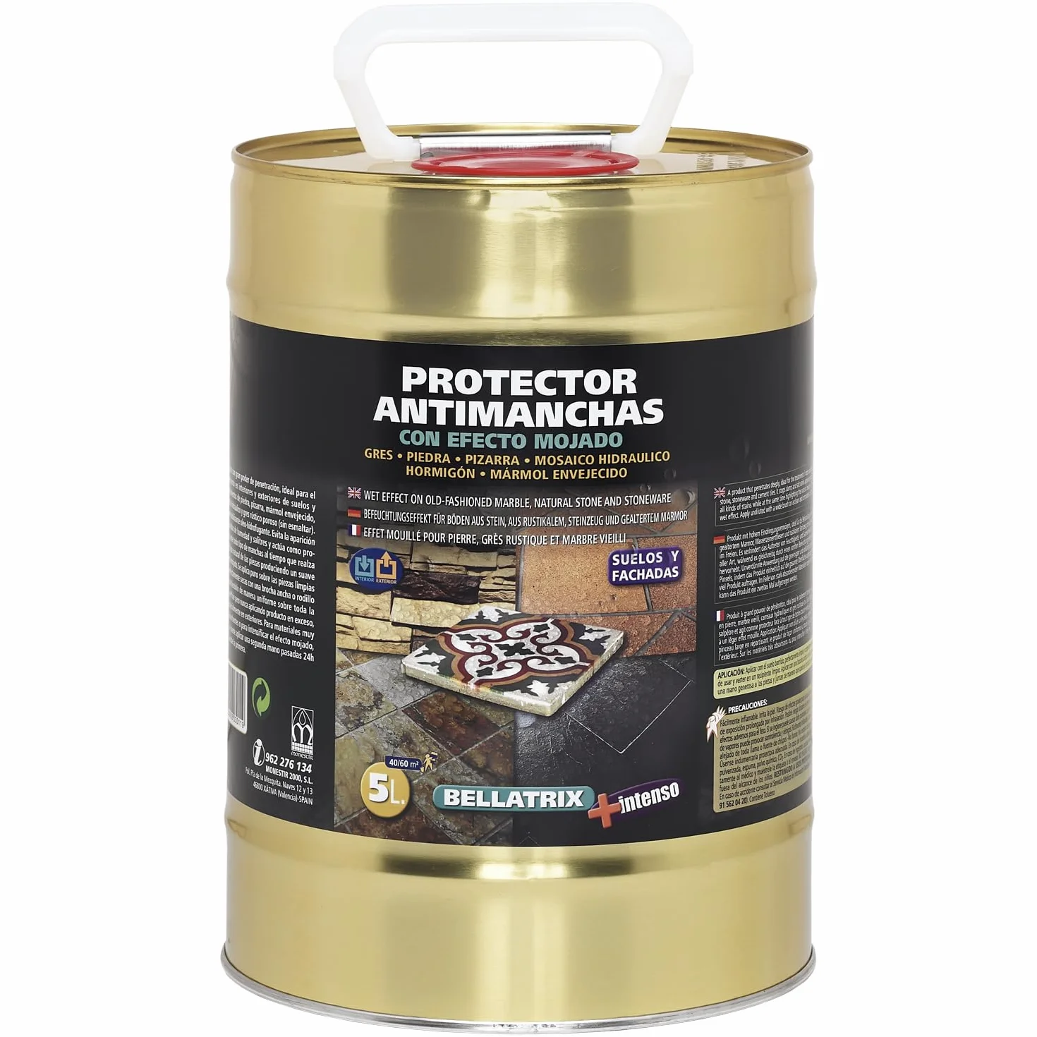 Monestir Bellatrix, Protector animancha con efecto Mojado, 5L, El embalaje puede variar