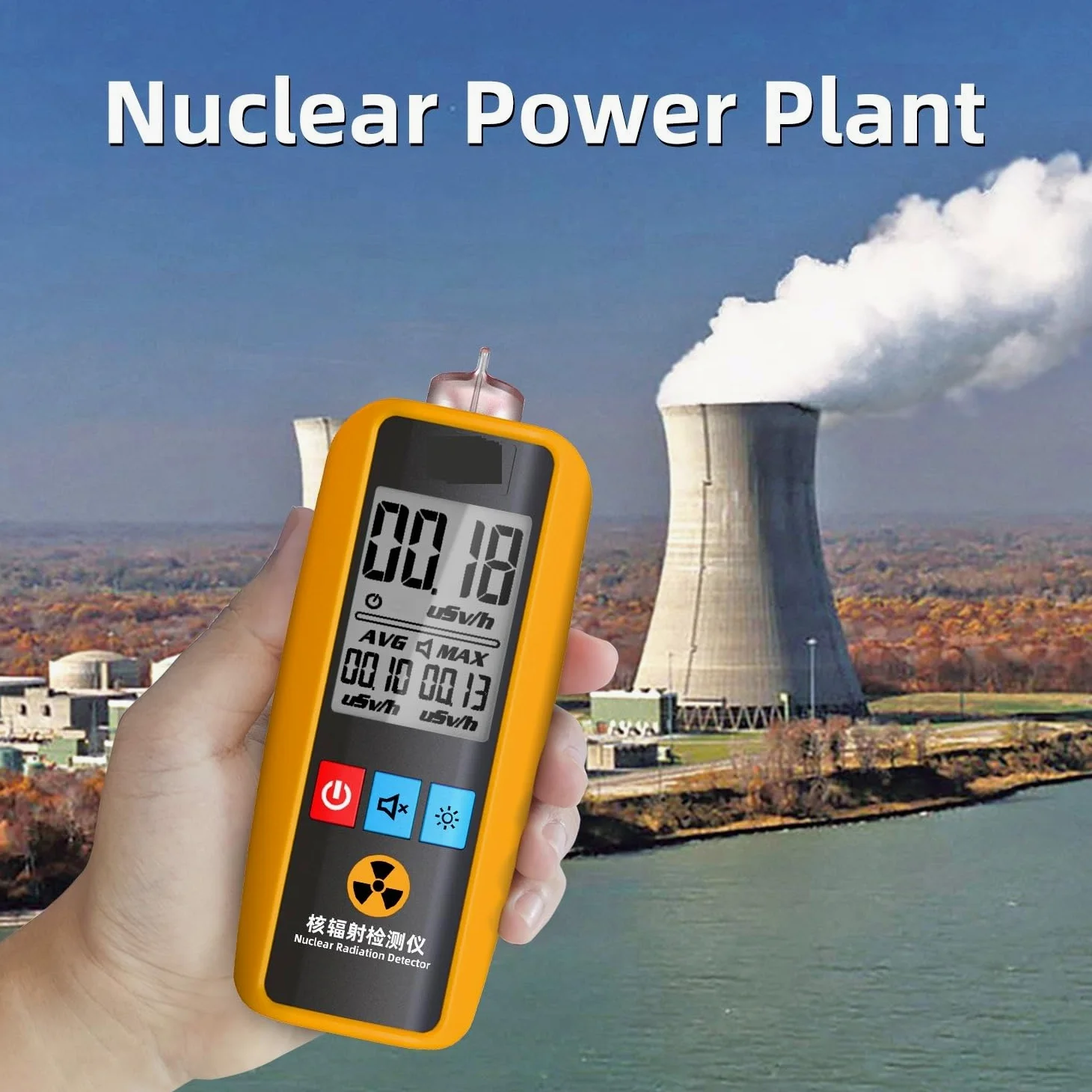 Contador Geiger Detector de radiación nuclear Rayos X Rayos Y Rayos Beta Dosímetro de radiación personal Probador de canicas