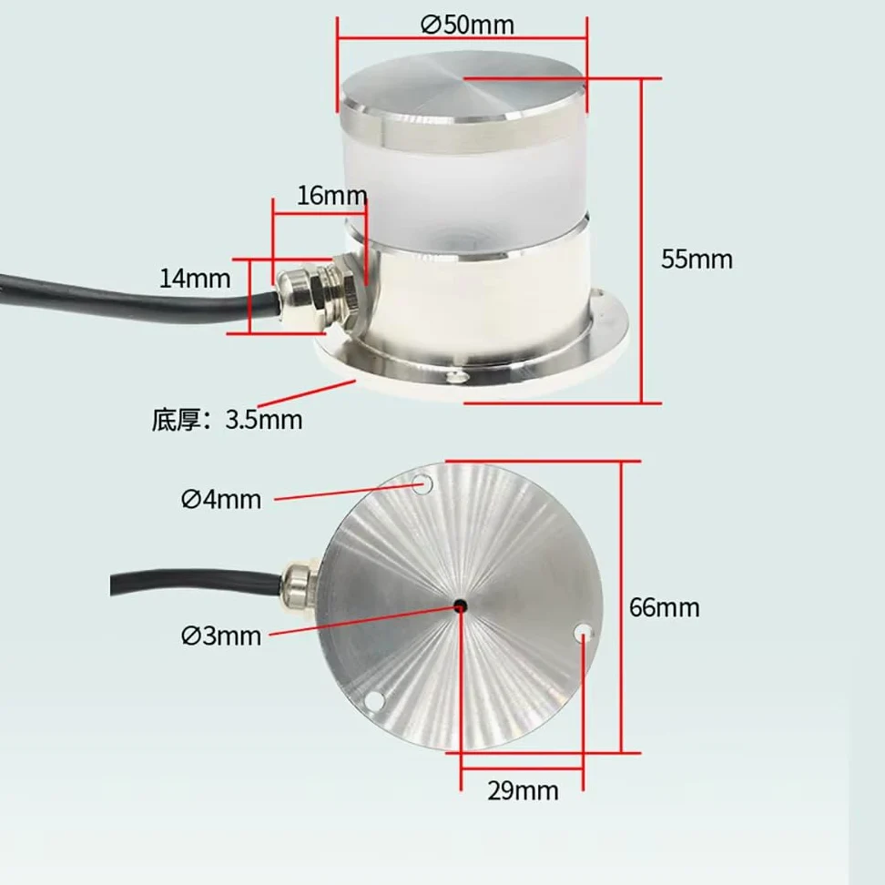 Sensor de Iluminancia Ambiental para Exteriores, Medidor de Intensidad de Iluminancia para Control de Alumbrado Público, Medición Precisa de 0 a 65535 Lux(4-20mA)