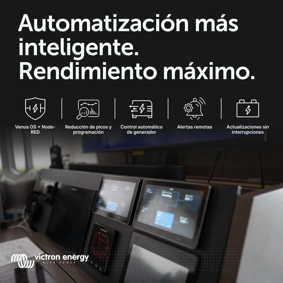 Victron Energy Ekrano GX con Pantalla Integrada para Monitoreo y Control del Sistema