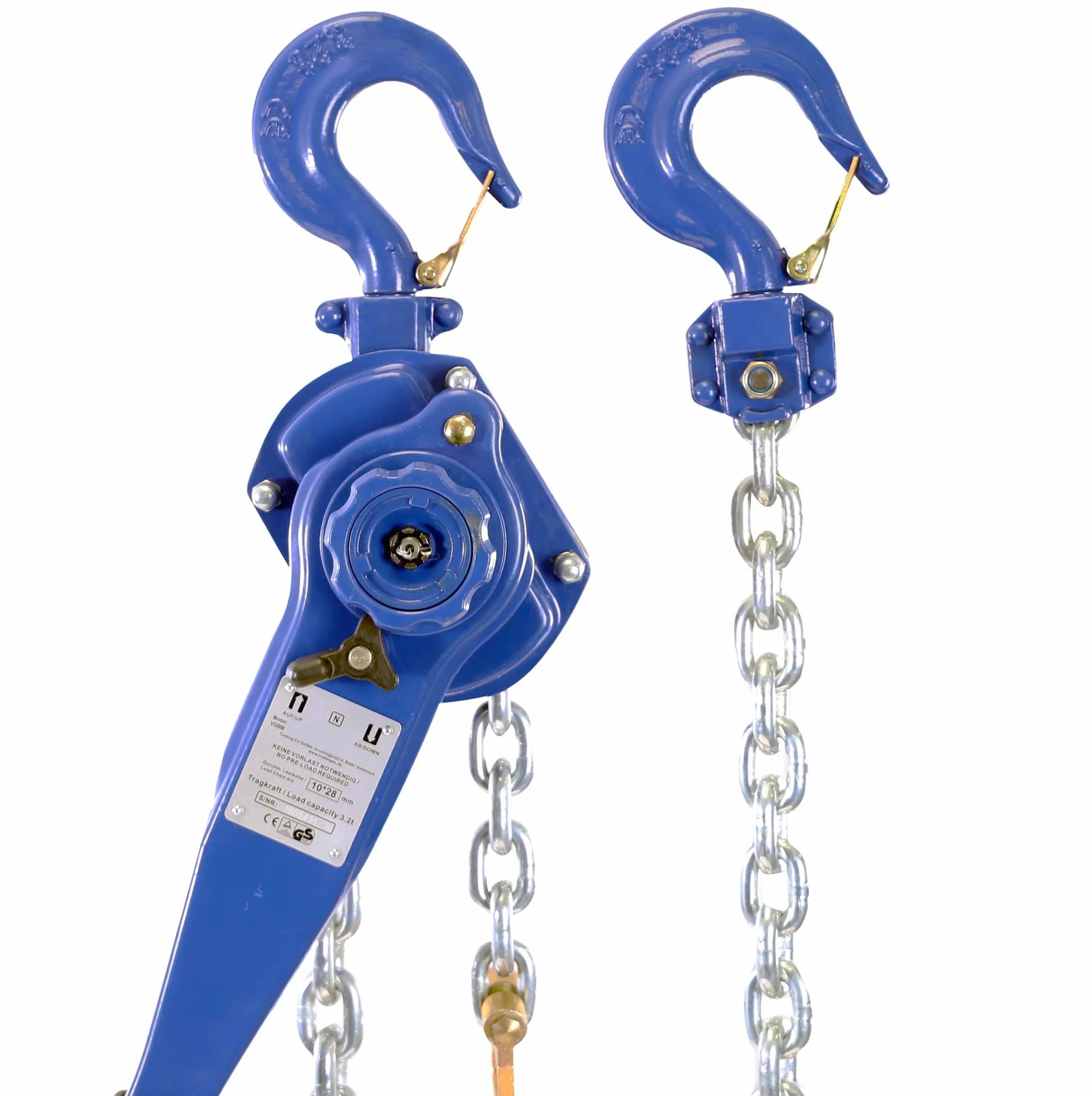 Polipasto de palanca Polipasto de cadena PROFI 3000 kg / 3,0 t - 1500 mm / 600 cm | Calidad industrial
