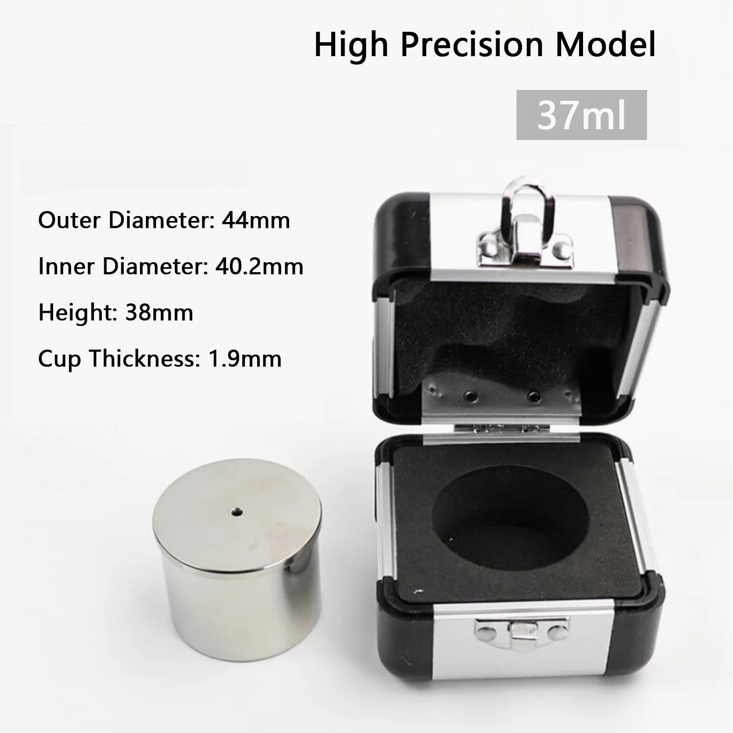 Vaso De Gravedad Específica De Alta Precisión, Vaso Picnómetro para Líquidos, Densímetro De Densidad De Pintura De Acero Inoxidable, Determinante De Recubrimiento 3 Sets
