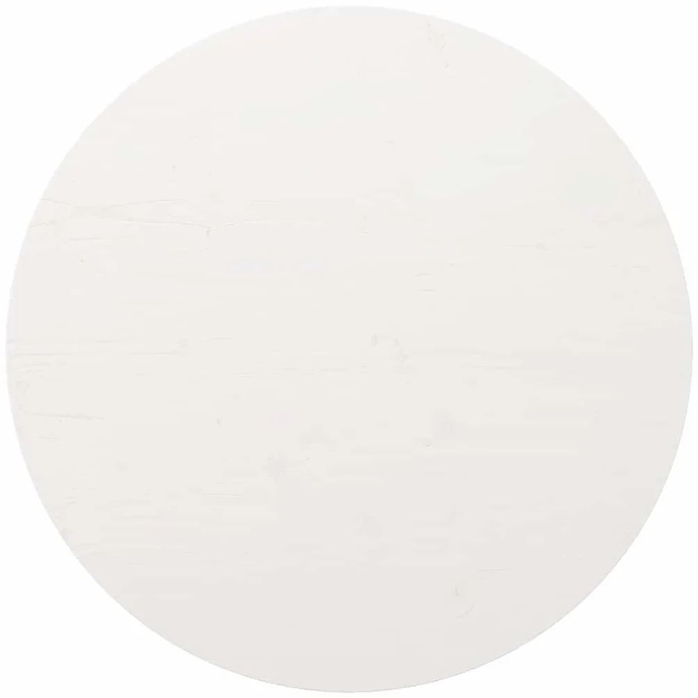vidaXL Tablero de Mesa Redondo, Superficie de Mesa Auxiliar, Tablero de Mesa de Centro, Tablero de Repuesto, Madera Maciza de Pino Blanco Ø80X3 cm