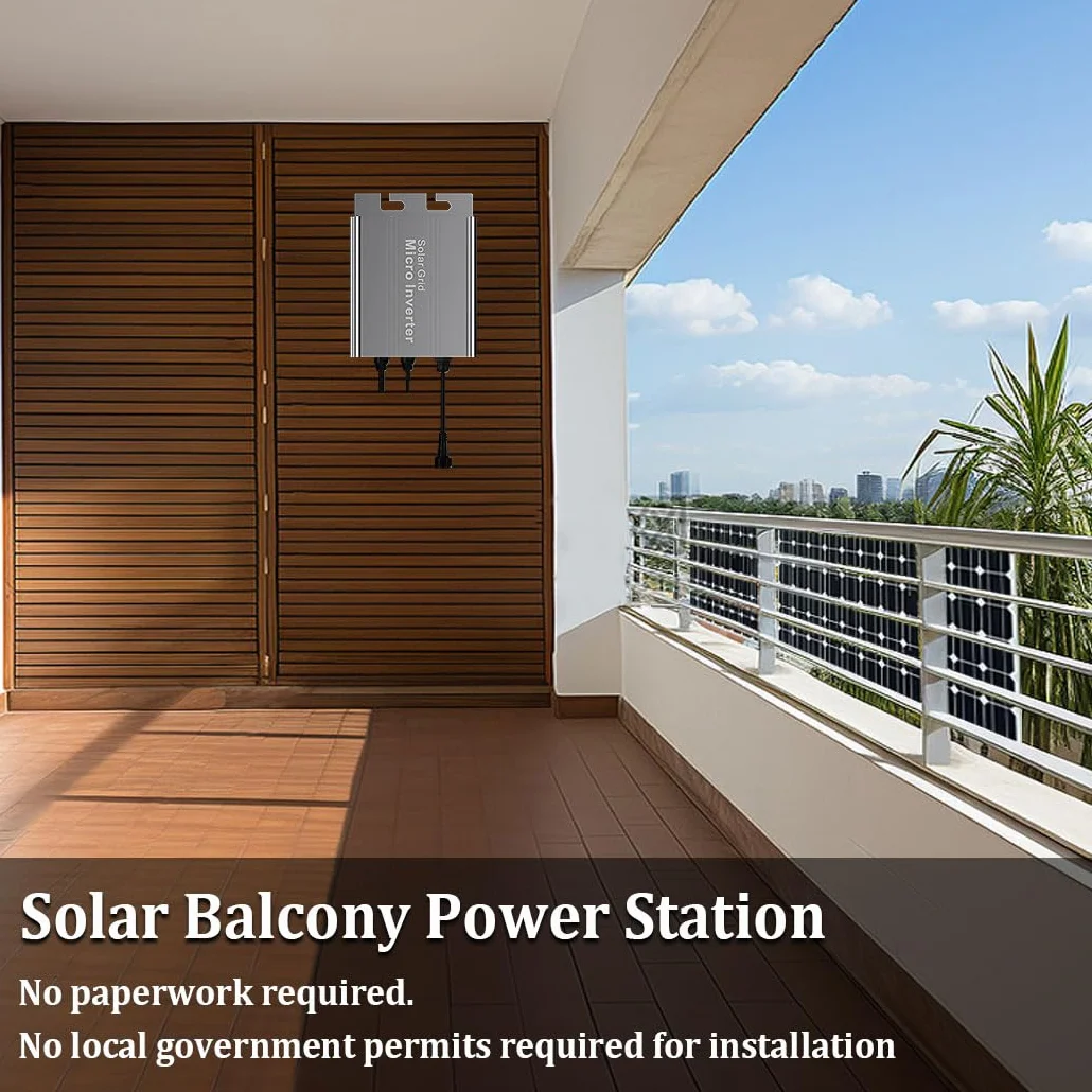 Y&H Micro inversor de 500 W con conexión a rejilla de salida automática de CA 110 V/220 V, entrada PV CC 26-46 V, onda sinusoidal pura MPPT, adecuado para panel solar de 36 V, ideal para sistemas de