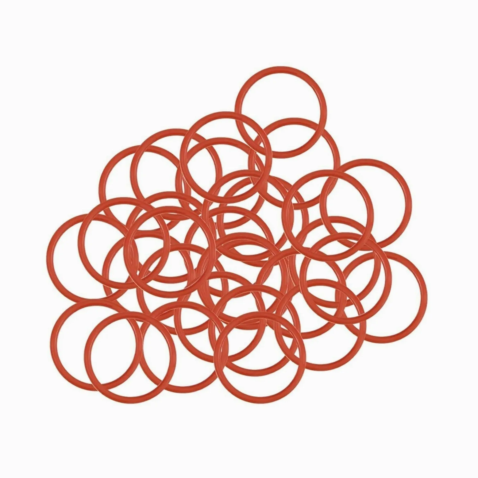 Accesorios de hardware 30 piezas de juntas tóricas de caucho de silicona Junta tórica de silicona Juntas tóricas de sellado Junta de sellado de arandela Máquina de anillo Kit de junta resistente al ac