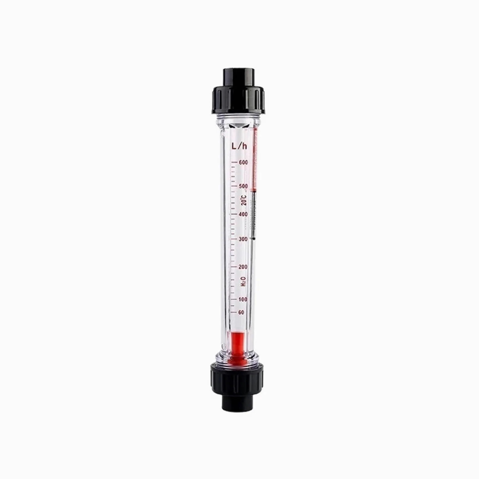 Medidor de flujo de tubo de plástico, rotámetro for tratamiento de agua, medidor de flujo de tubería for líquido, rotámetro 100~1000L/H (m3/h)