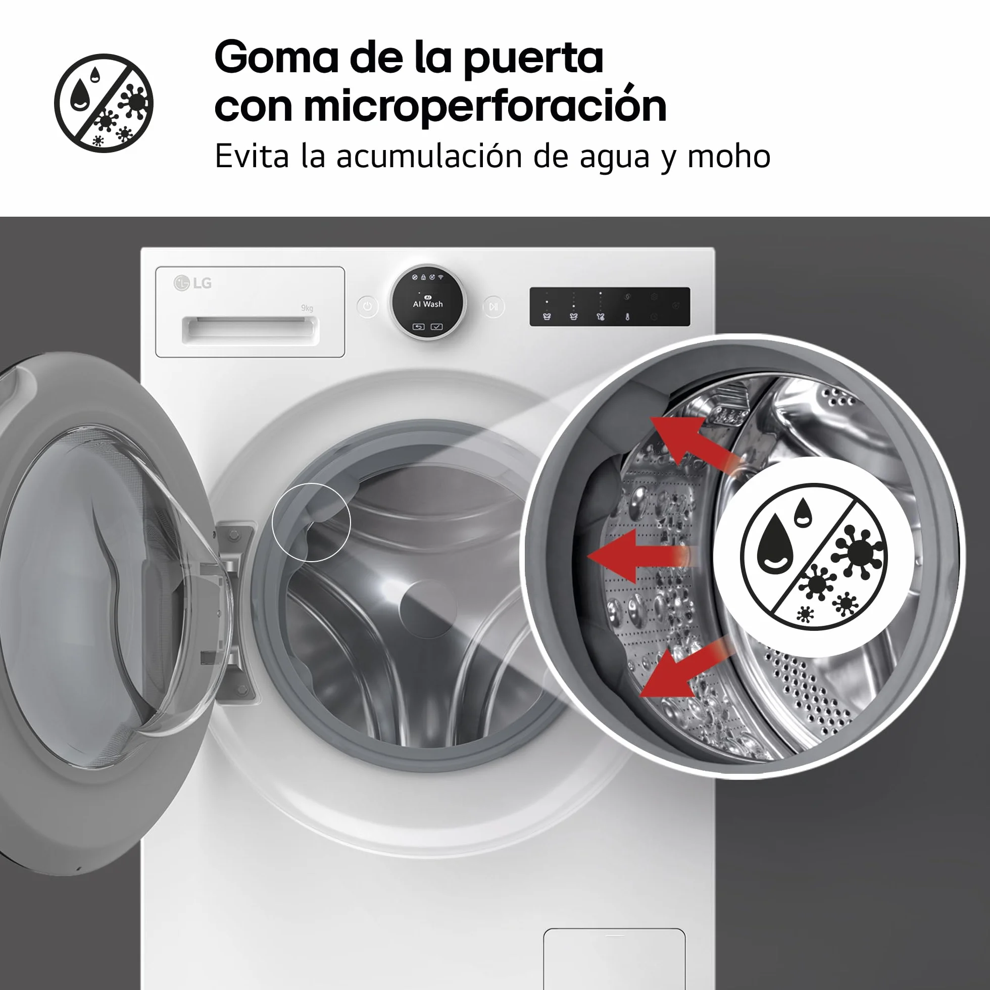 LG F4X7513TWS Lavadora Inteligente Carga Frontal 13 Kg 1400rpm AI Direct Drive TurboWash 360º Serie 750 Blanca