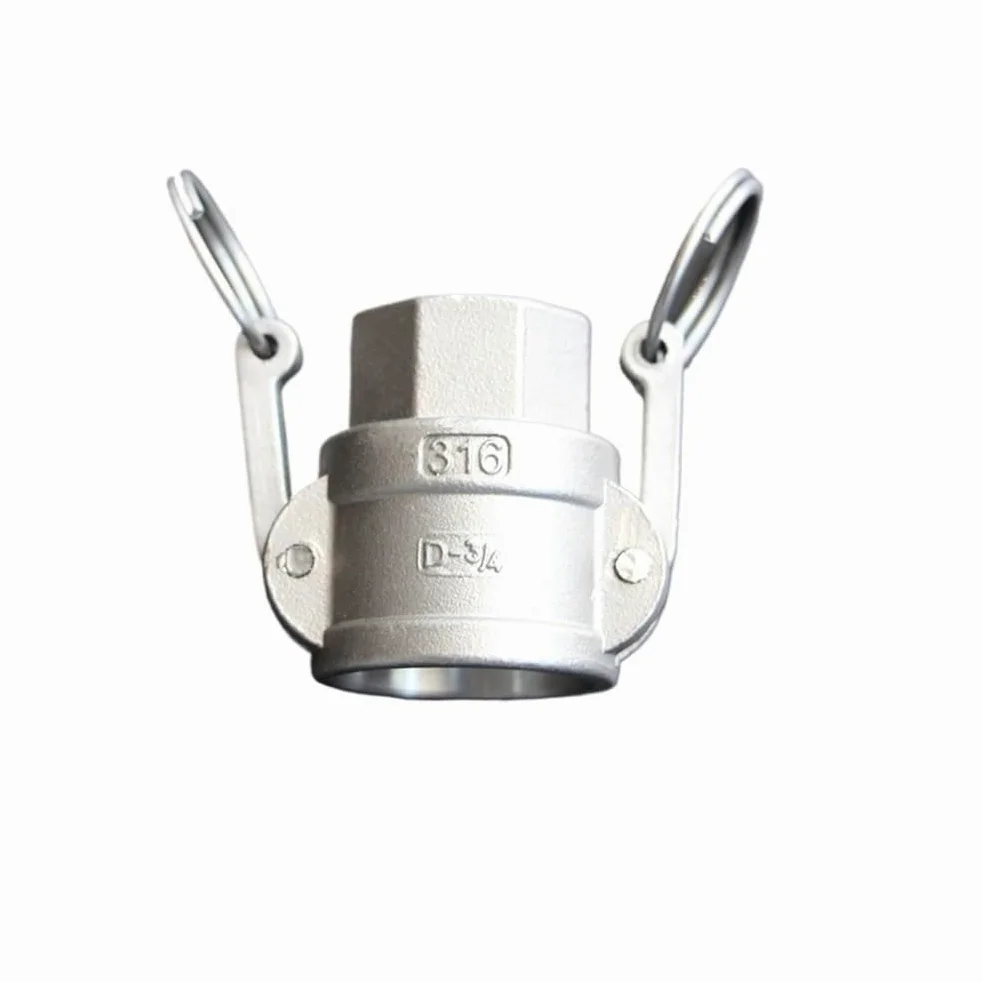 Acoplamiento de desconexión rápida Camlock tipo D hembra BSPT de 1/2" x conector tipo D 304 Ranura de leva sin soldadura for bombas de manguera Homebrew de 3/4" 1" 2"(304,D_1-1/4")
