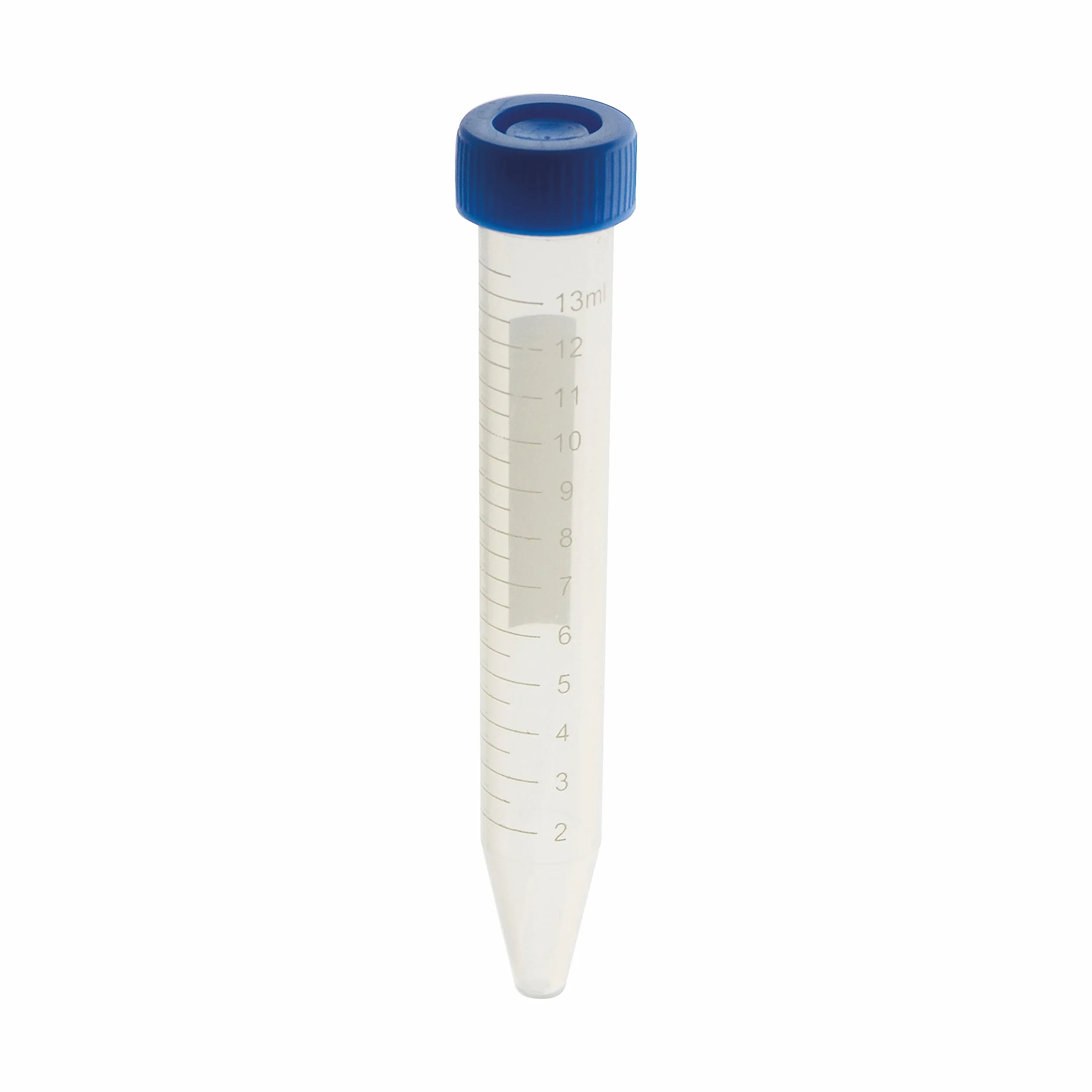 KENZIUM – Pack 20 x Tubo de Centrífuga | Graduado | Con Tapón de Rosca Azul y Zona de Escritura Mate | Fondo Cónico | 15 ml | Autoclavable | Ideal para Educación y Laboratorio