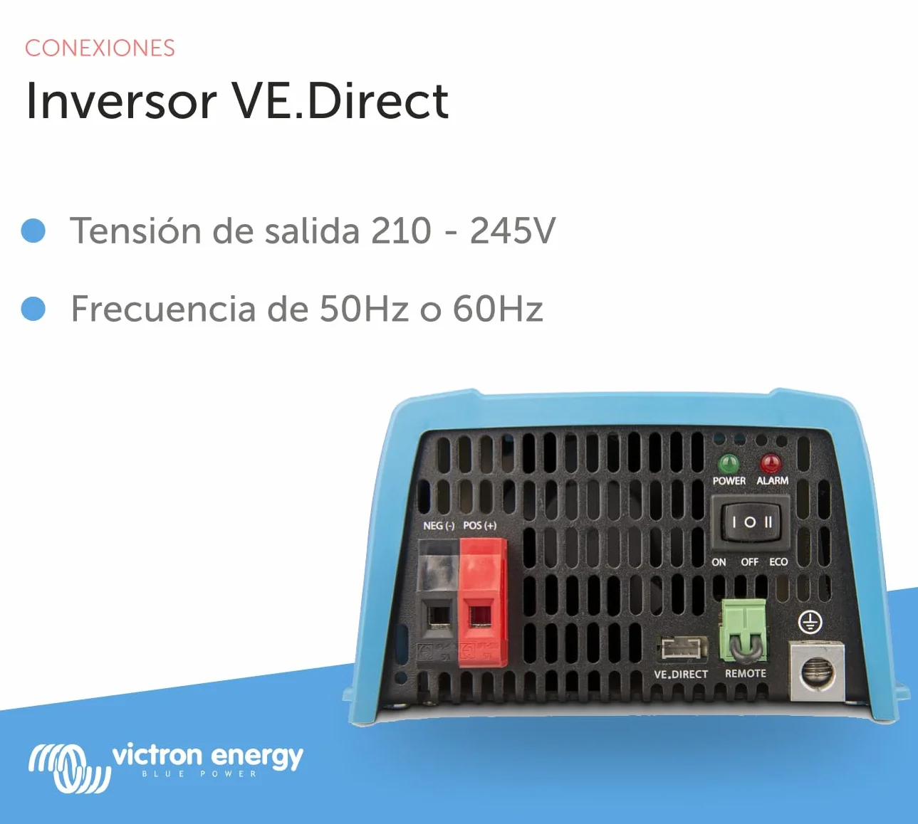 Victron Energy 250VA 12-Voltios 230V CA Inversor de Onda sinusoidal Pura (Schuko)