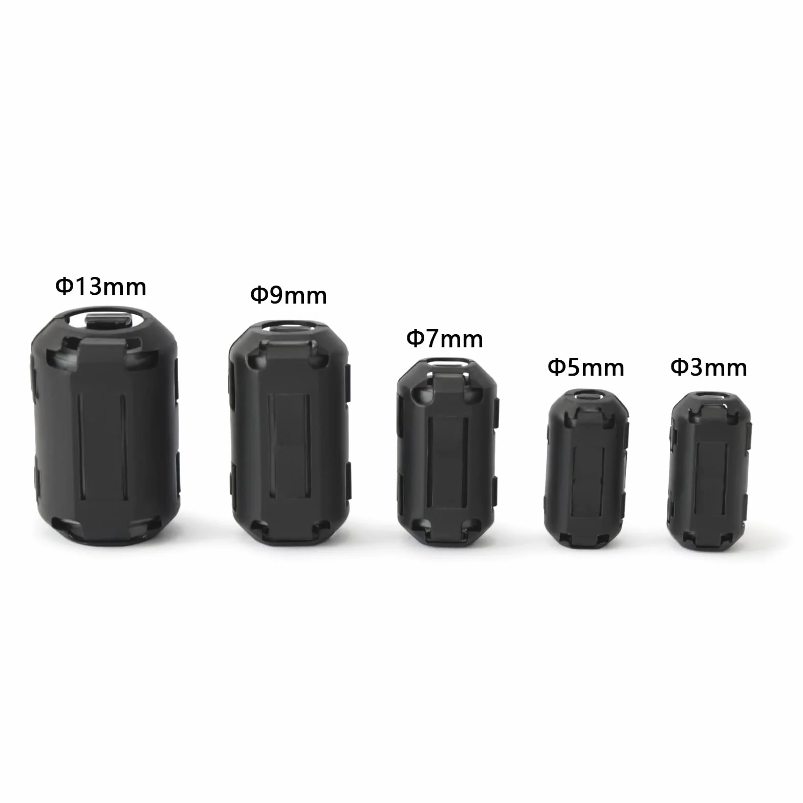 TOJOIN 10PCS Clip-on Ferrite Core RFI EMI Noise Suppressor Cable Clip 9mm