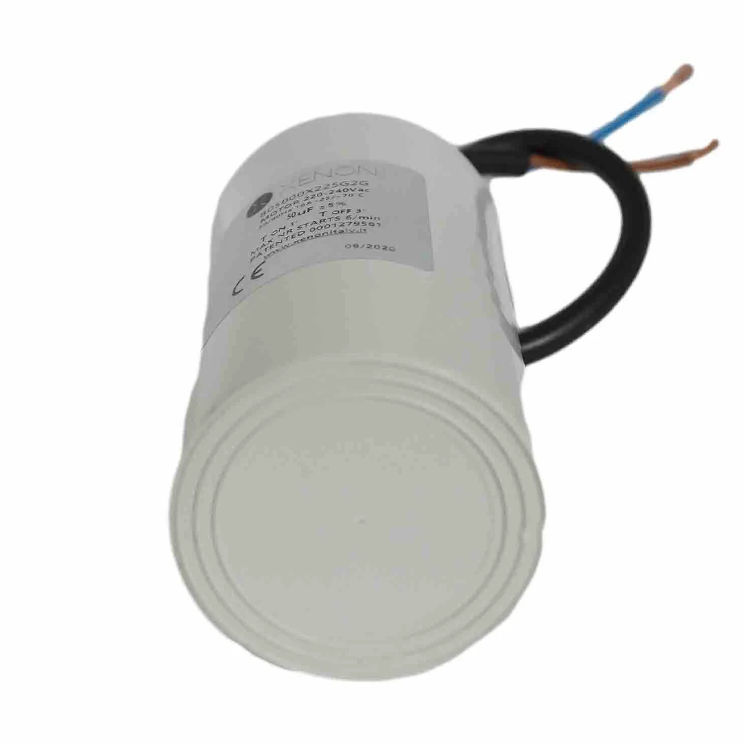 COMAR ES2071 Condensador De Arranque Redondo 50 μF 10% Montaje Agujero Pasante