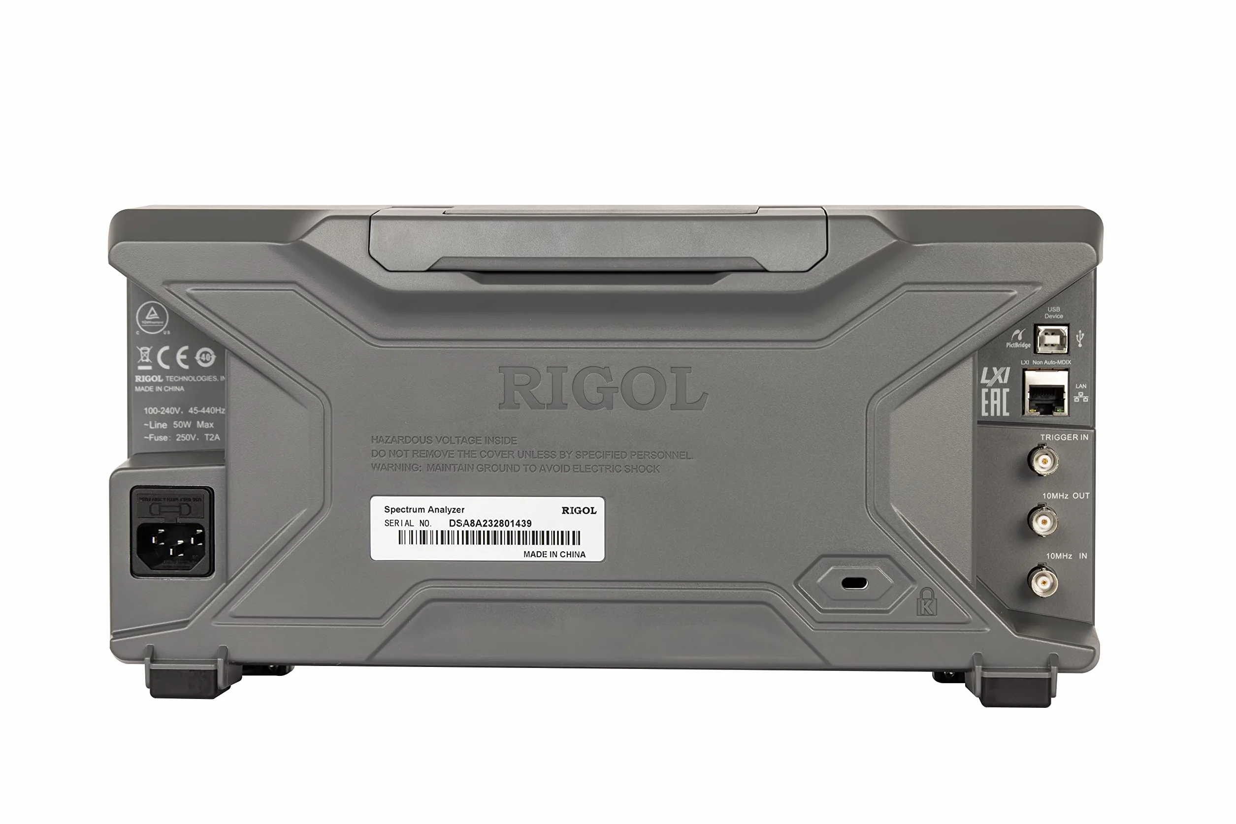 RIGOL DSA815-TG Analizador de espectro, 9kHz-1.5GHz, DANL: -135 dBm, ruido de fase: -80 dBc/Hz@10 kHz offset, RBW 10Hz, generador de seguimiento de 1,5 GHz, Opción EMI incluida