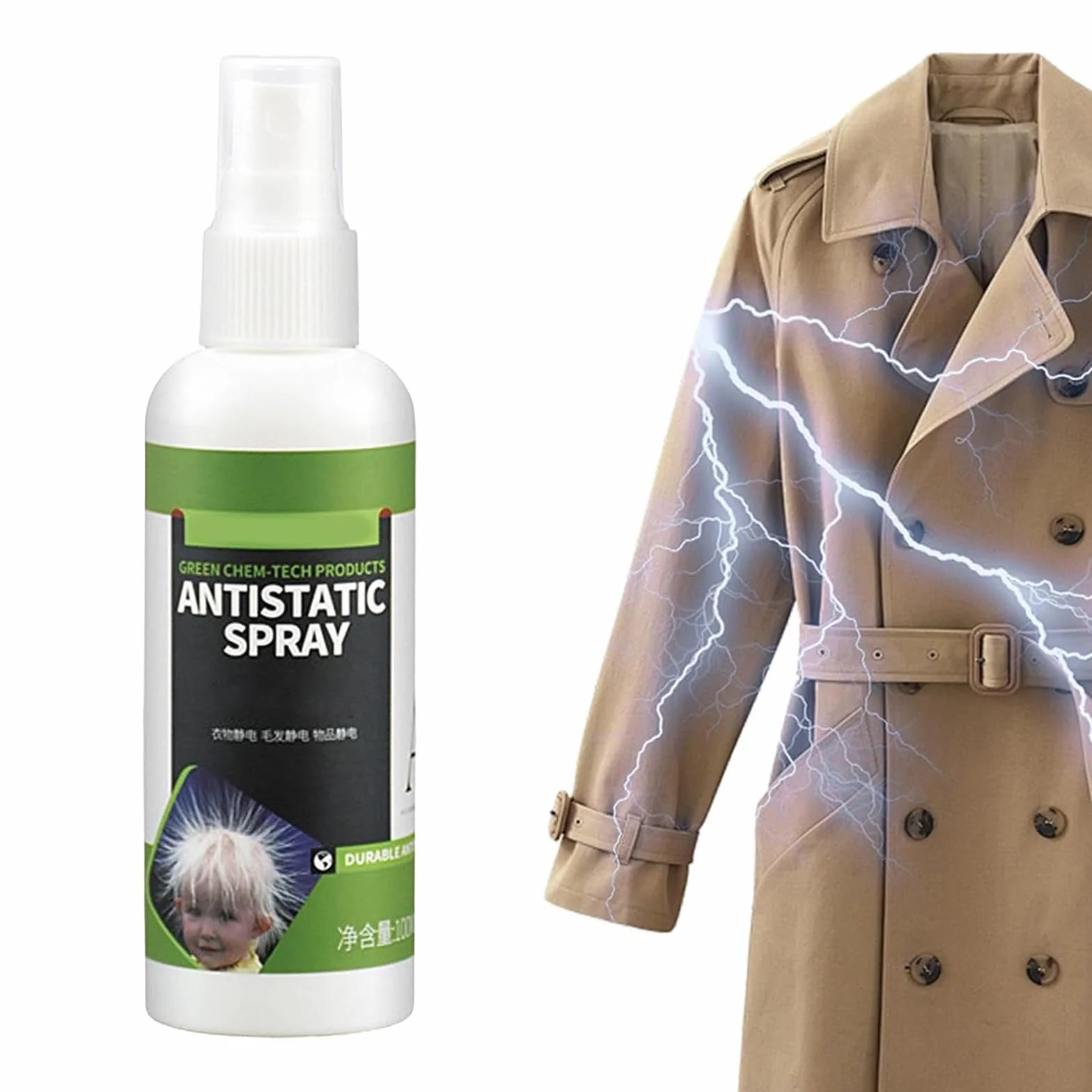 Spray Antiestático Para Ropa 100ml Anti-Static-Spray