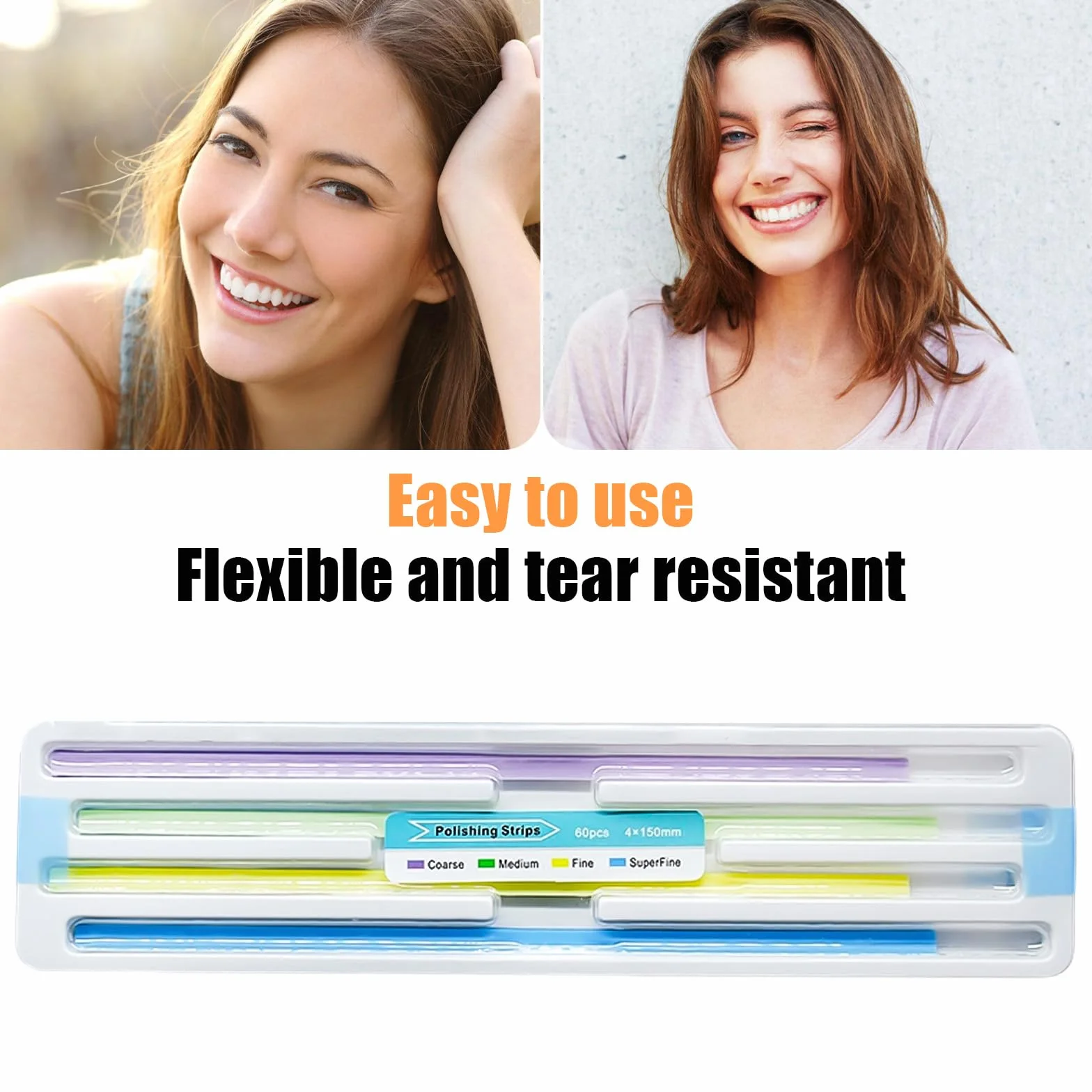 Tiras Abrasivas Dentales 180 Piezas Multifuncionales 150 mm Coloridas