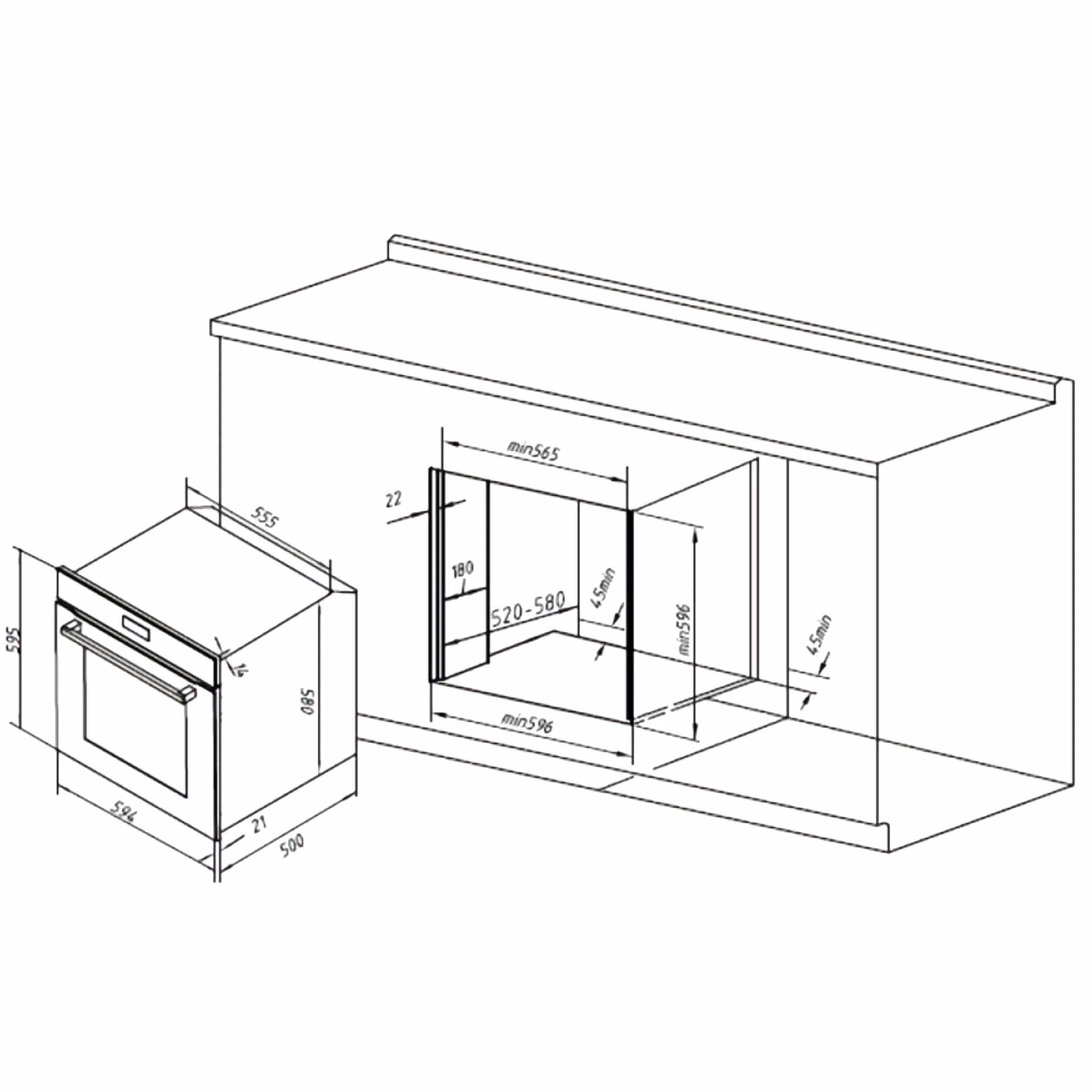 Cecotec Horno Integrable Convencional Bolero Hexa C136000 2800W 77L Steam Assist Triple Glass