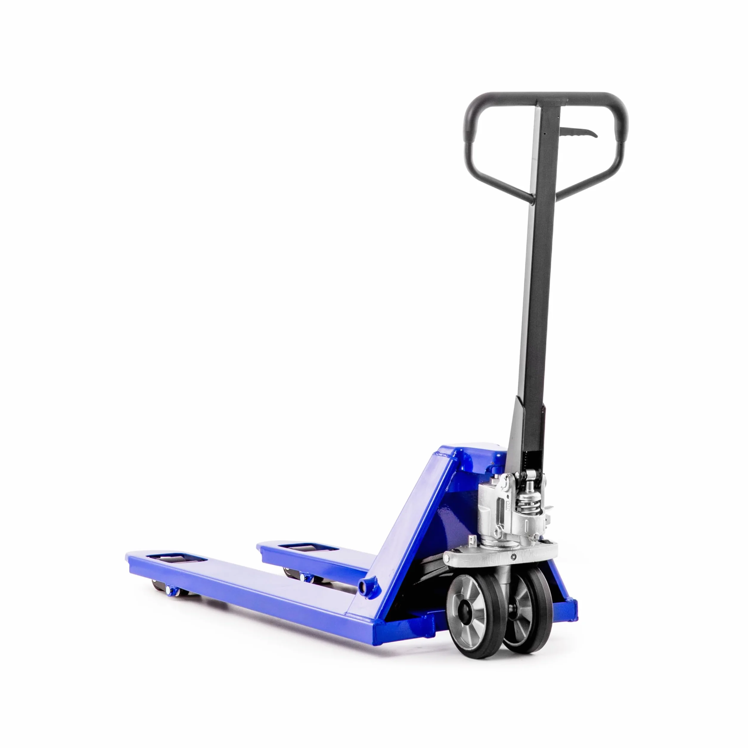 Transpaleta manual corta COMPACT-R | 2,5 t/2500 kg Capacidad de carga | 800 mm Longitud de la horquilla | Ruedas de Goma | Europalets