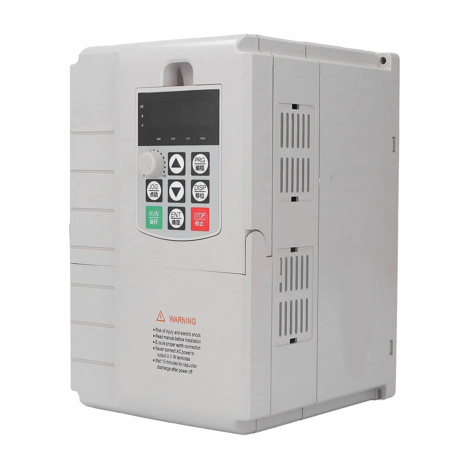 Inversor de Uso General 4KW 25A, Filtro Integrado, Control PWM, Entrada Monofásica de 220 V, Salida Trifásica de 380 V, para Ventiladores, Bombas, Compresores de Aire