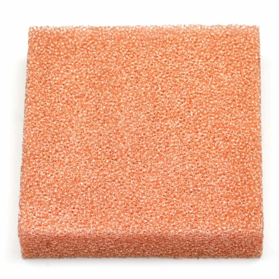 Espuma metálica conductora, Espuma de cobre porosa for tamaños múltiples filtración gestión térmica catalizadores baterías(200x200x5mm 110PPI)