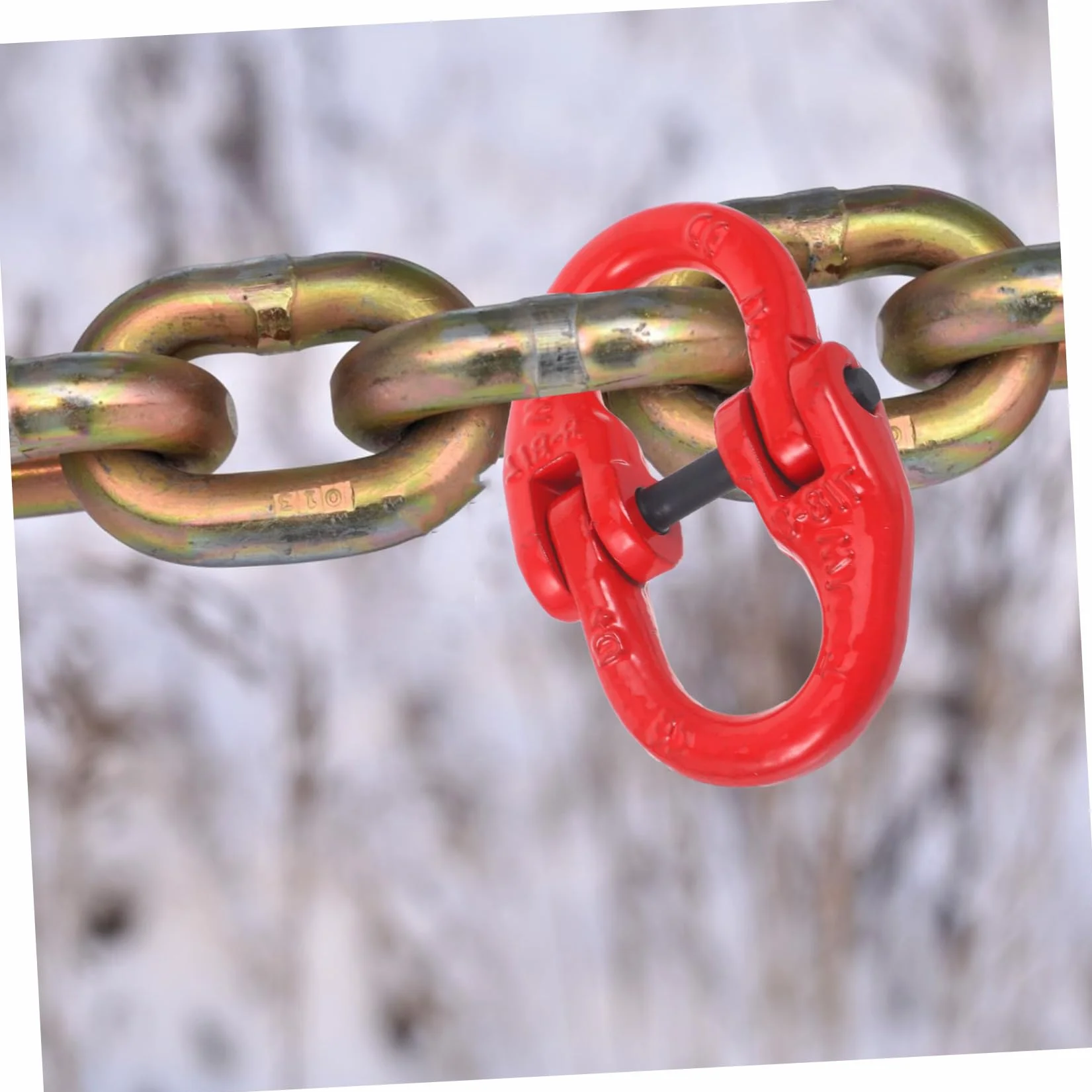Enlace de Acero Rojo para Cadena de Seguridad 2t Elevación y Remolque