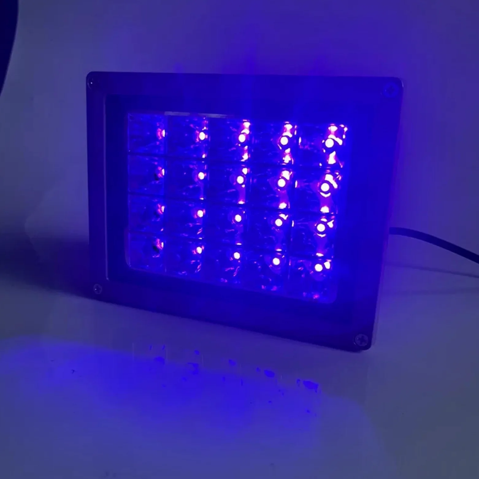 Lámpara de curado UV, Lámpara de curado pegamento UV 6 W/20 W, equipo pequeño, iluminación interior, proyector tinta ultravioleta 405 nm