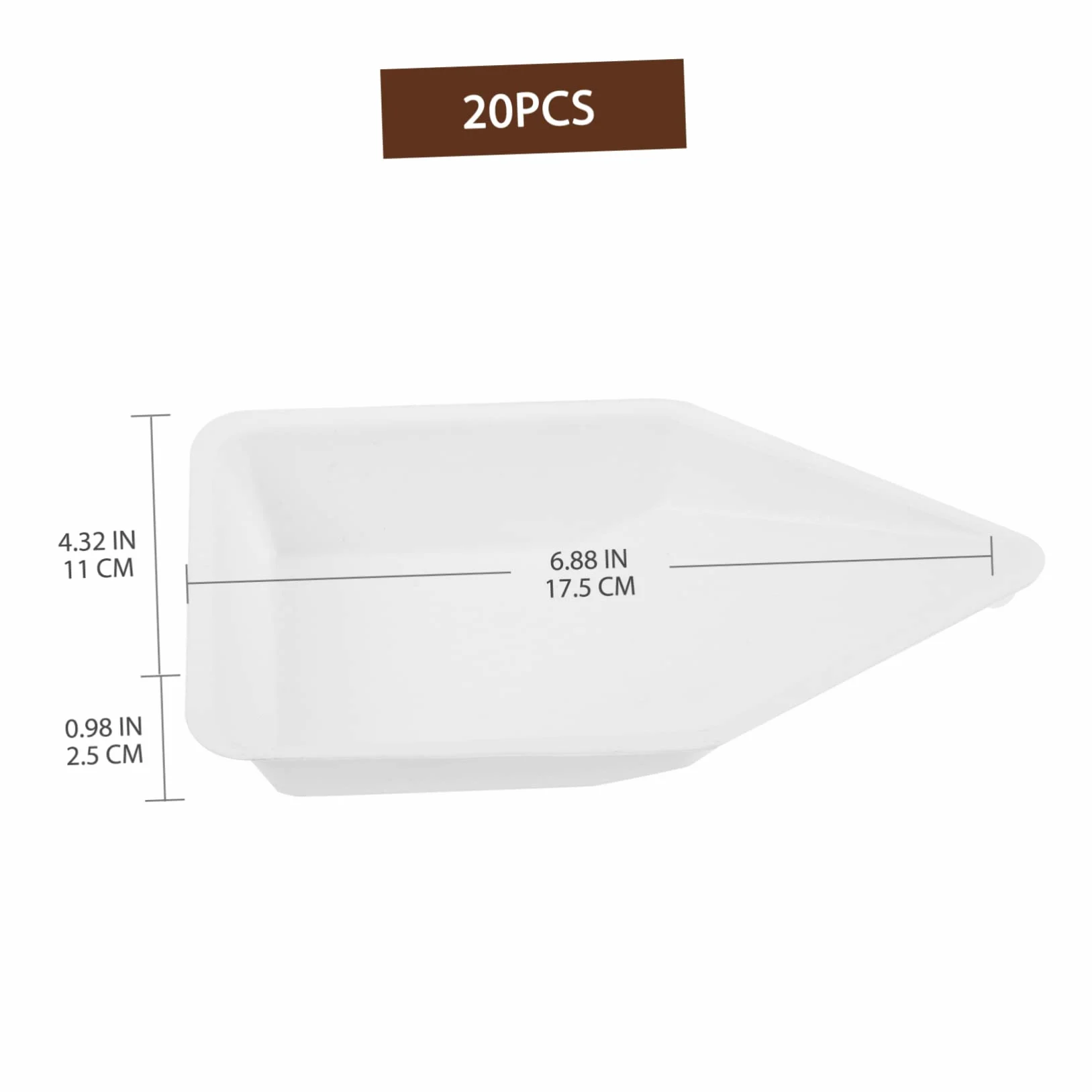 Plato Pesaje Laboratorio 100 Piezas De Pesaje Bio Suplementos Superficie Botes De Pesaje De Mini De Pesaje De Pesaje Plato De Pesaje Antiestático El Plastico