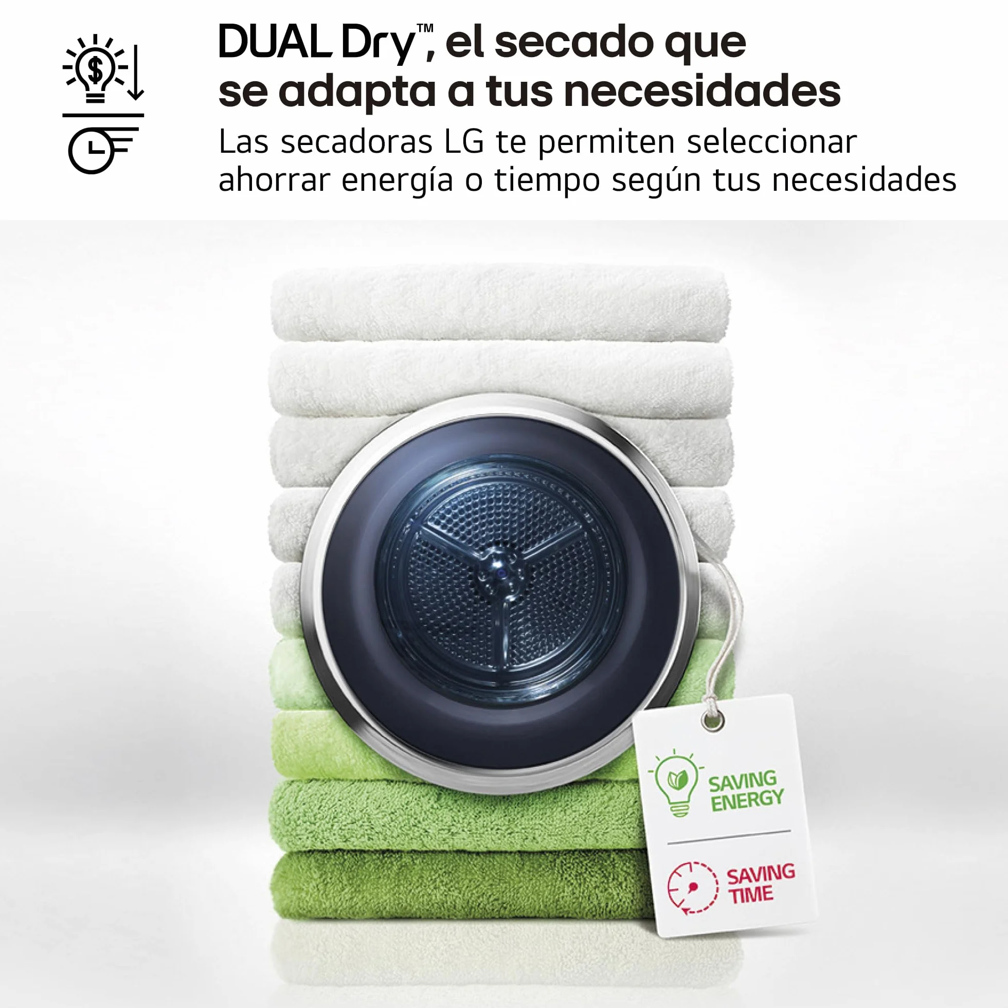 LG RH10V9AV2WR Secadora 10kg Bomba de Calor Dual Inverter Compressor Clase C Serie 900 Eco Hybrid Gran LED Acero Negro Mate