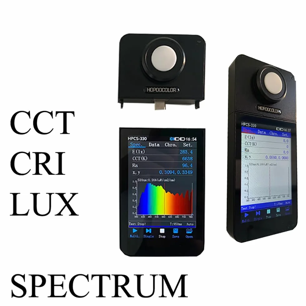 Espectrómetro portátil HPCS-330 Medidor de iluminación espectral 380-780 nm