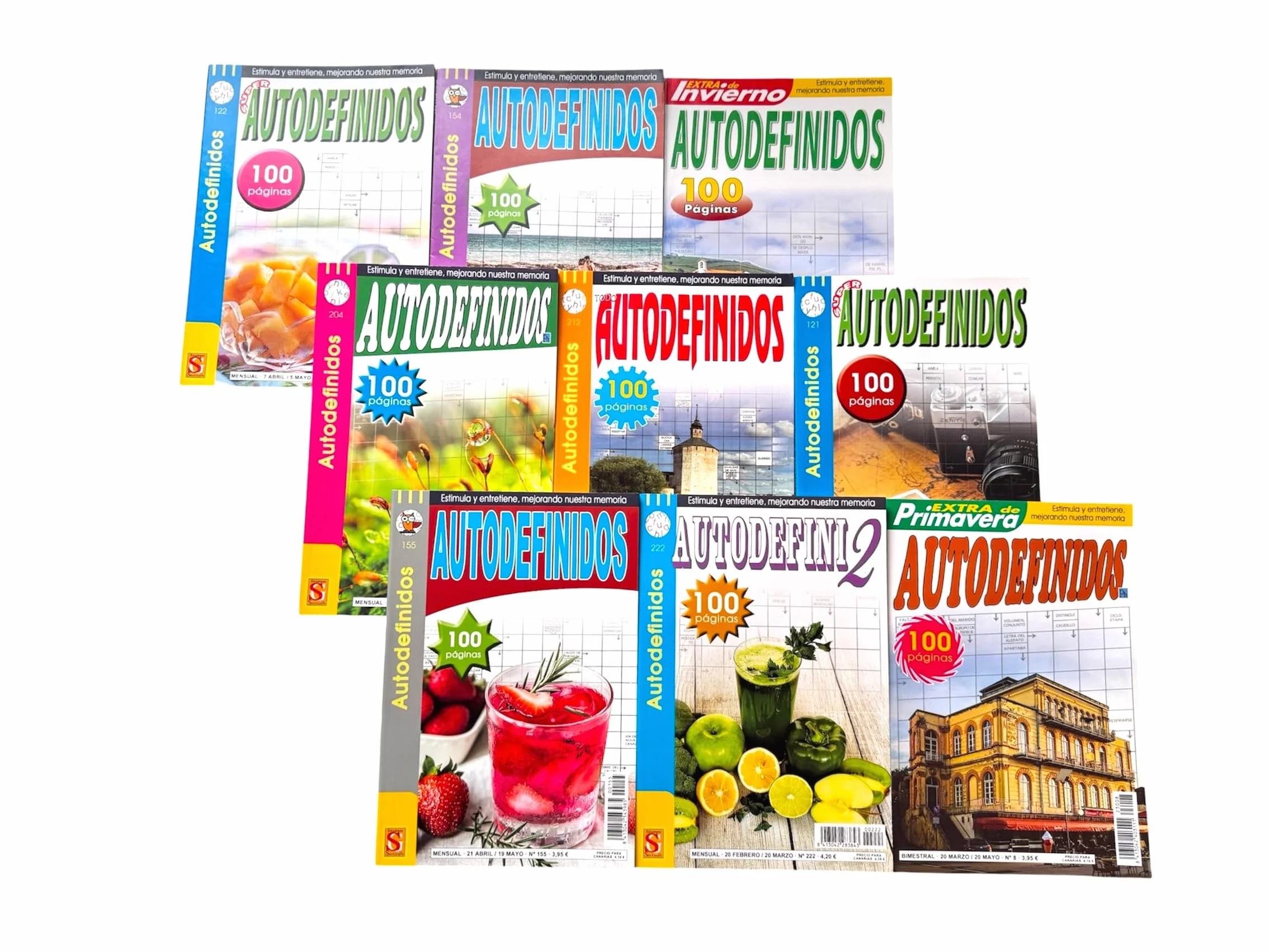 Autodefinidos Variados Pack 4 Libros Surtidos Entretenimiento Desafío Adultos Edición Actualizada