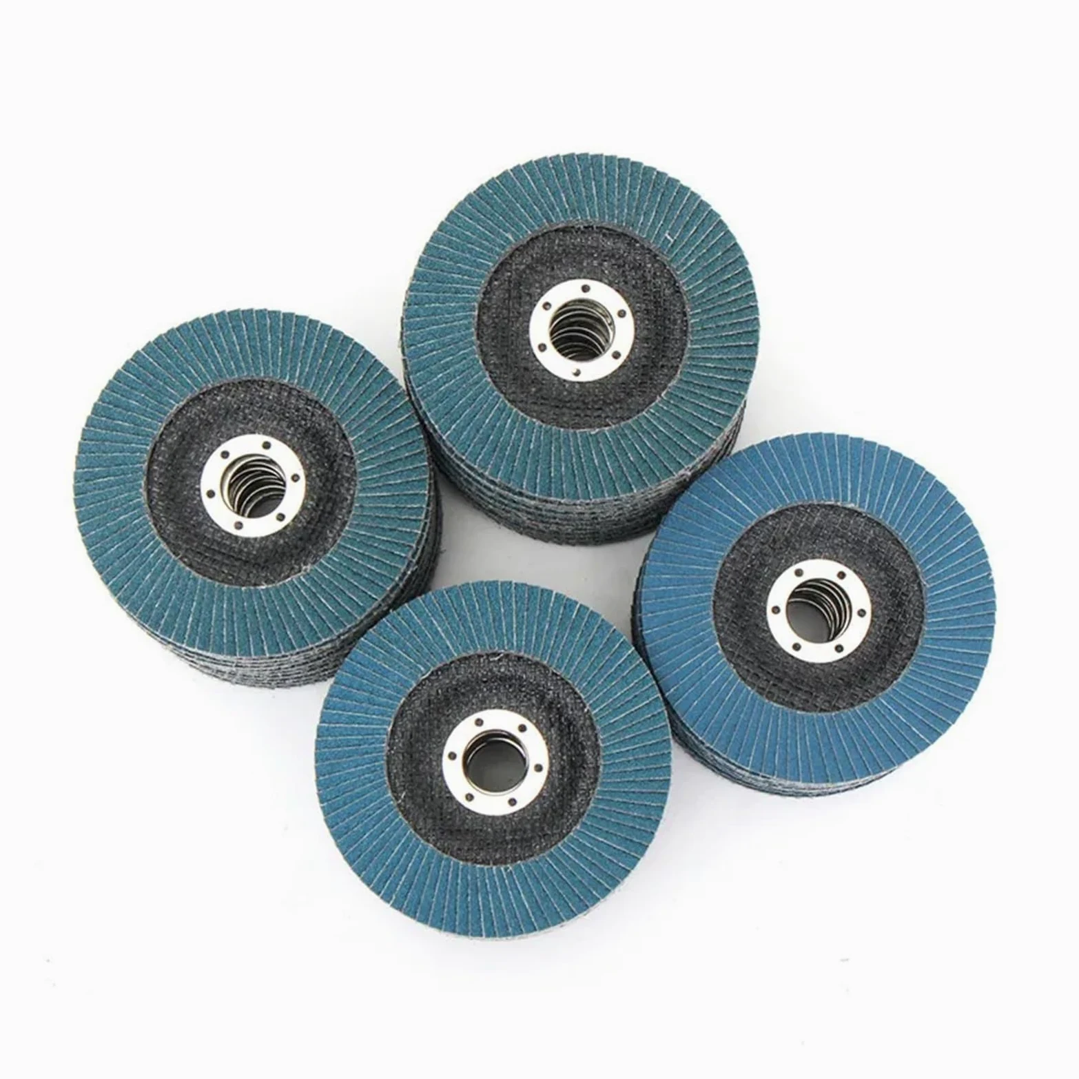 Disco de lijado for amoladora angular de 125mm y 5 ", herramienta abrasiva de madera y plástico de Metal, discos de aleta for muelas de grano 40/60/80/120(5pcs grit 40)