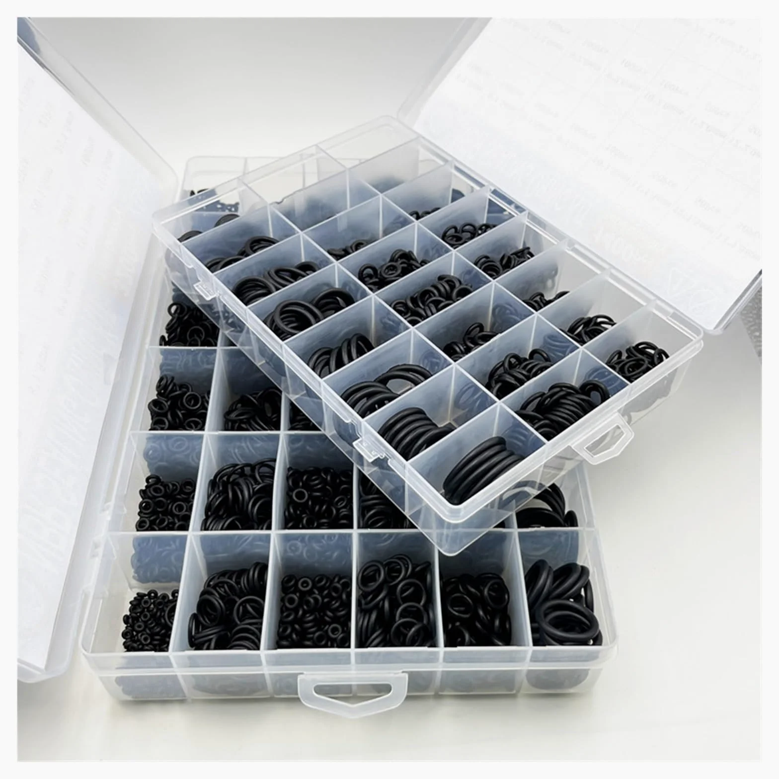Junta tórica de goma for juntas de plomería, arandela de sellado, junta tórica resistente al aceite, grifo de plomería for automóviles, reparación de agua, junta tórica NBR negra(2840pcs 1set)