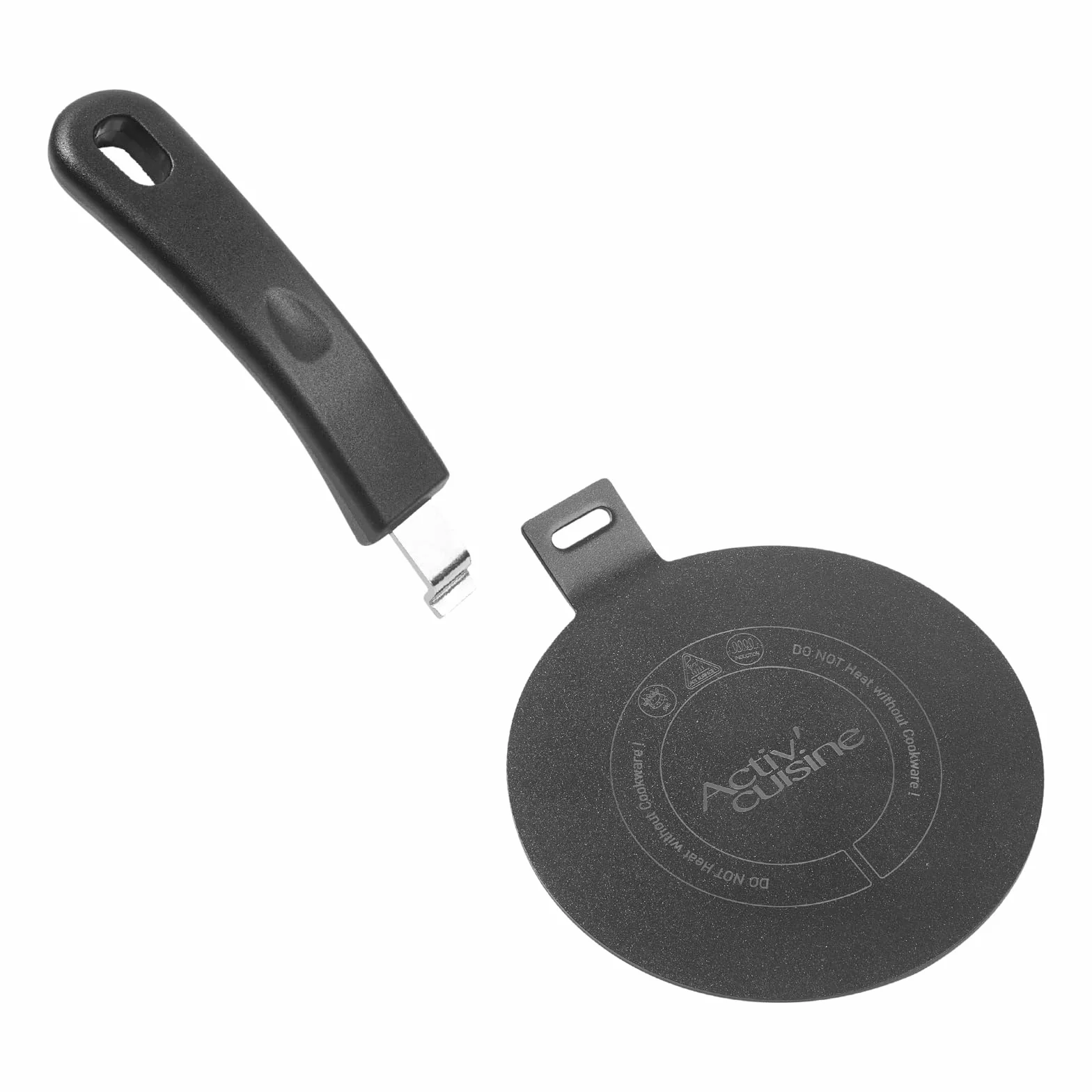 ACTIV CUISINE Adaptador de inducción disco placa 14 cm acero inoxidable difusor calor Moka Negro