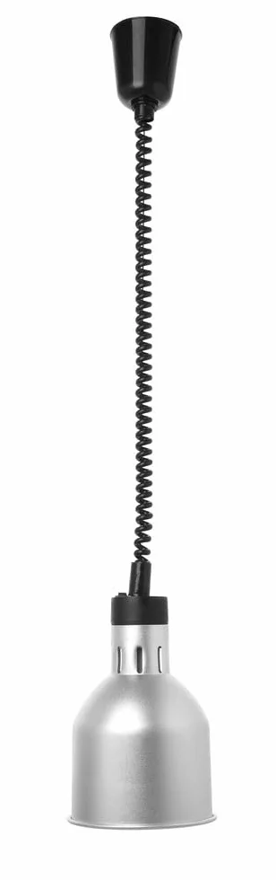 HENDI Lámpara de Calor Colgante Ajustable 250W 230V Infrarrojos Aluminio Plata Ø175x250mm