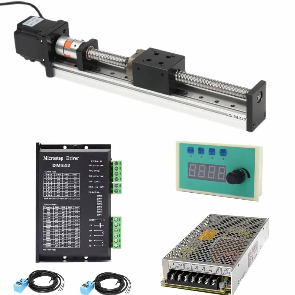 Módulo de eje guía lineal CNC SFU 1605 FLS precisión carrera 1000 mm movimiento riel