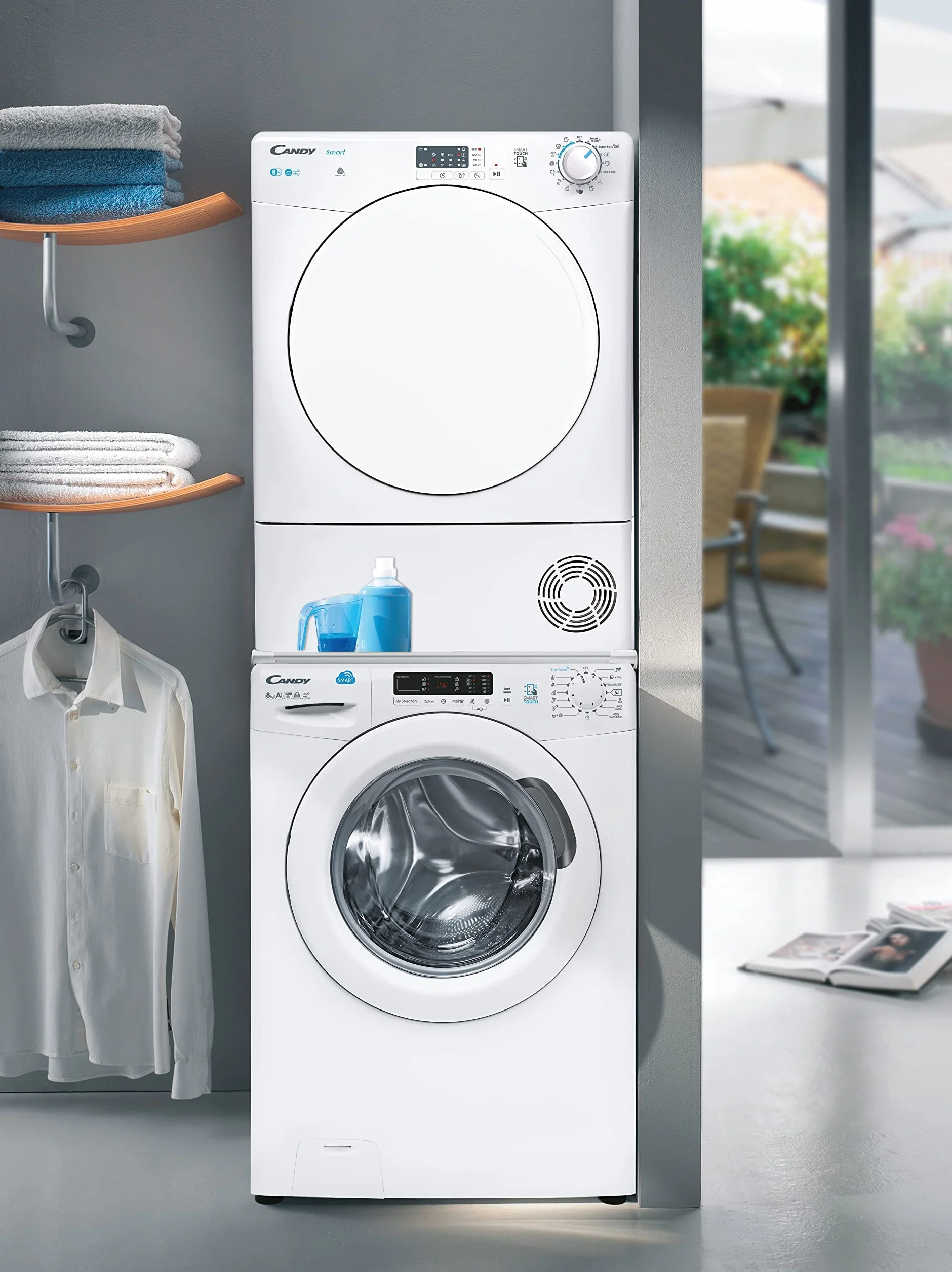 Candy Smart CSE C8LF-S Secadora Condensación 8KG Digital NFC 14 Programas Blanco