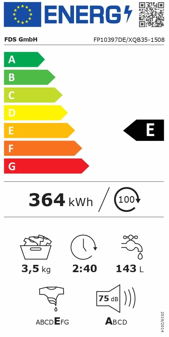 FANTASK Lavadora automática 3,5 kg 240 W carga superior 6 programas con centrifugado