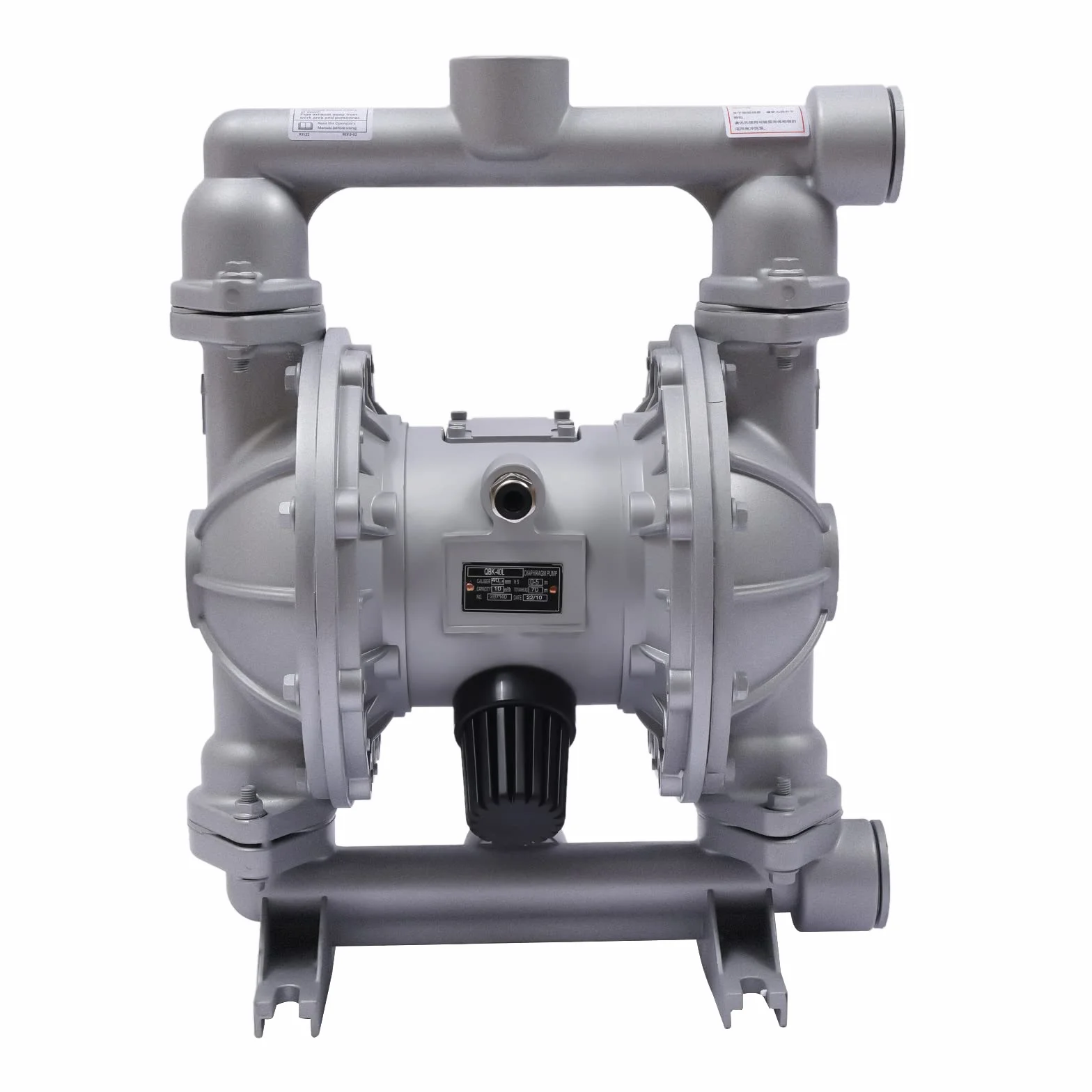 QBK-40L Aire Operado Doble Diafragma Bomba Neumática Bomba de Membrana Química,para agua y fluidos de petróleo de baja viscosidad, incluyendo diesel, queroseno, aceite de motor y algunos aceites