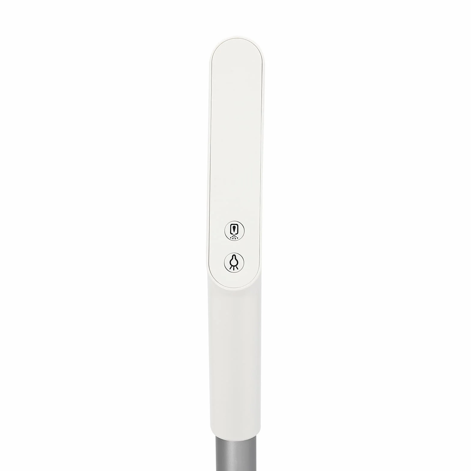 Fregona eléctrica inalámbrica con cubo de limpieza, depósito de agua de 400 ml e iluminación LED, fregona vibratoria, mopa autolimpiante (plata, blanco)
