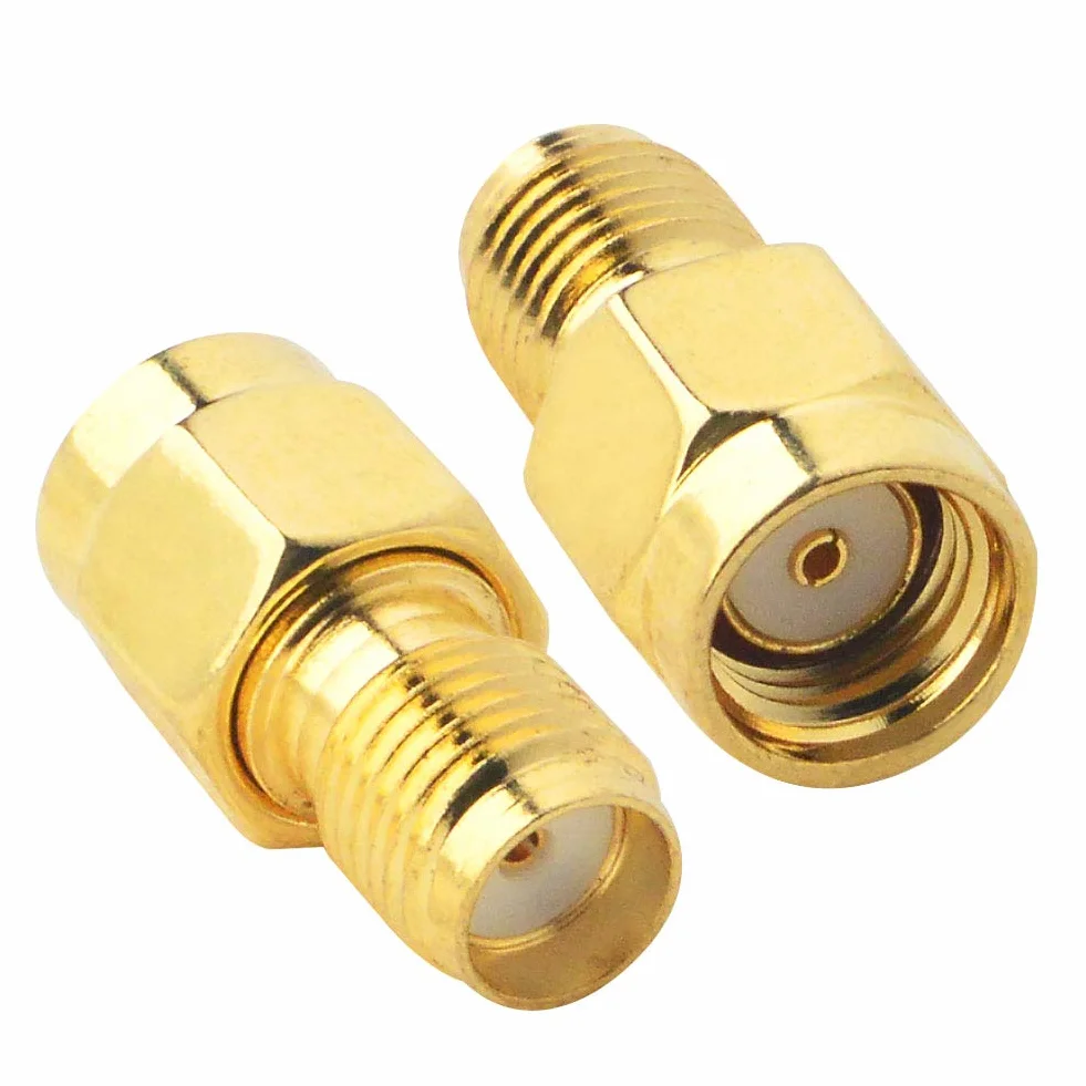 Adaptador SMA a RP-SMA WiFi Antena para FPV Drone, Enrutador, Amplificador de Señal (Paquete de 2)