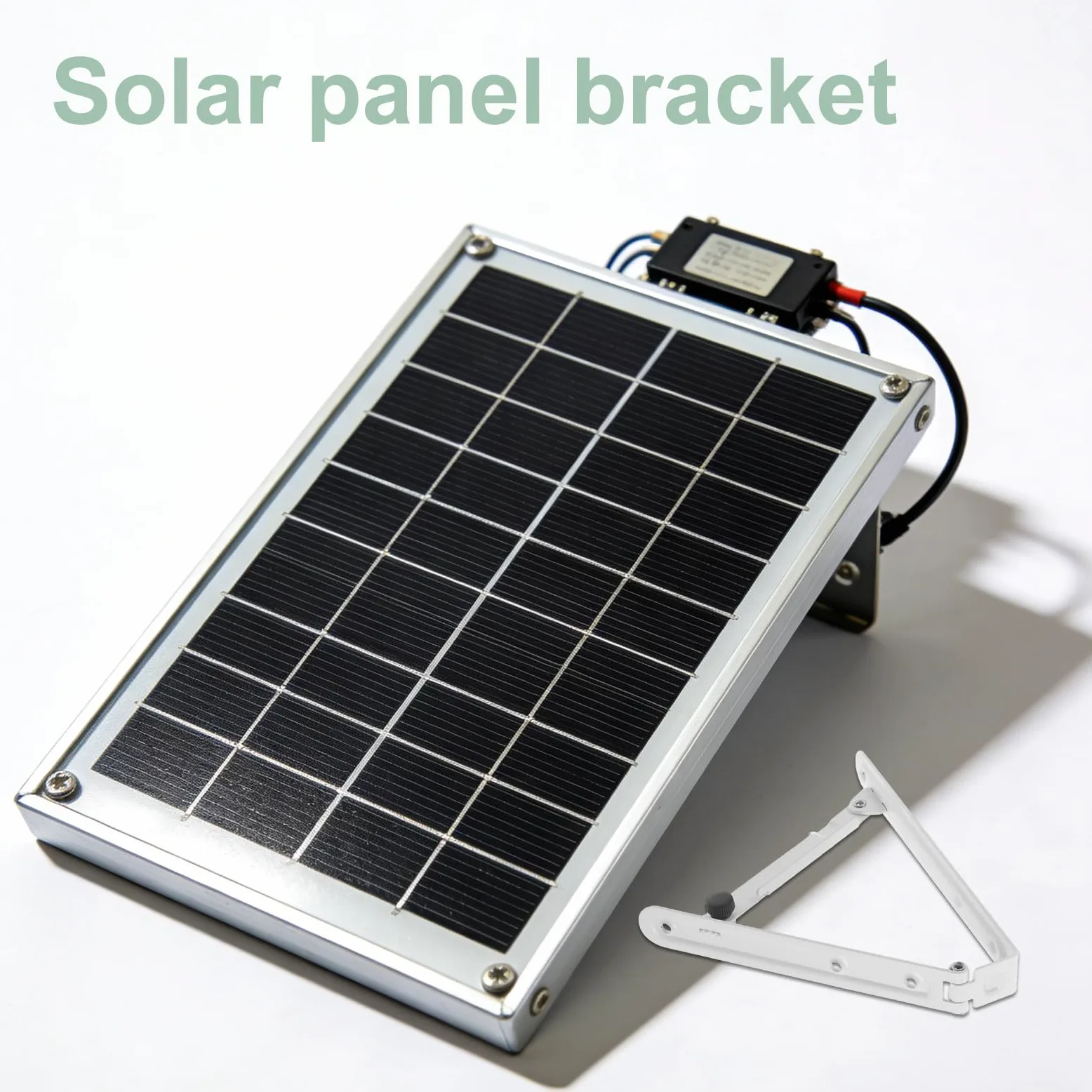 Soporte de Montaje Solar de Hierro para Paneles Pequeños Estructura Robusta y Ángulo de 45 Grados, Instalación en Exteriores en Suelo o Tejados