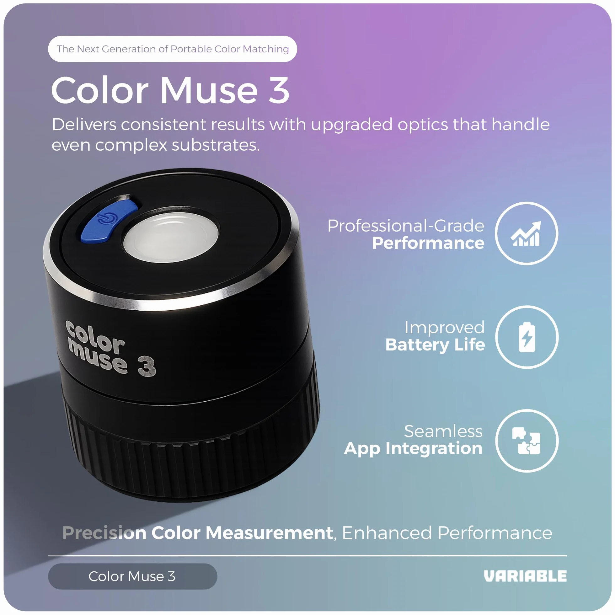 Color Muse 3 Medidor de Color y Brillo Material Smartphone Compatible