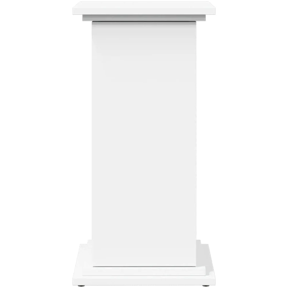 Soporte expositor blanco 31 x 30 x 60 cm aglomerado | 2 compartimentos ocultos, 1 puerta reversible, capacidad 60 kg, fácil limpieza