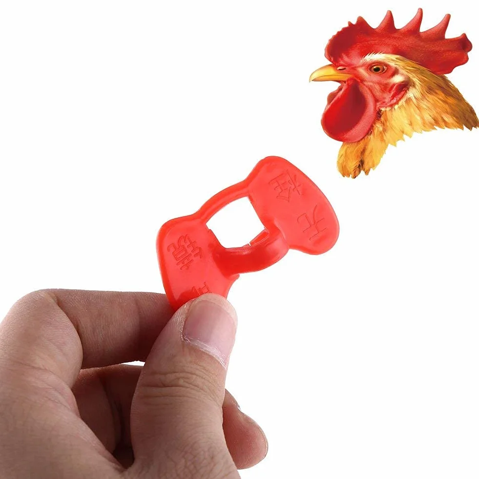 Walfront Gafas para Gallinas Anti-Picoteo con Alicates 20 Piezas