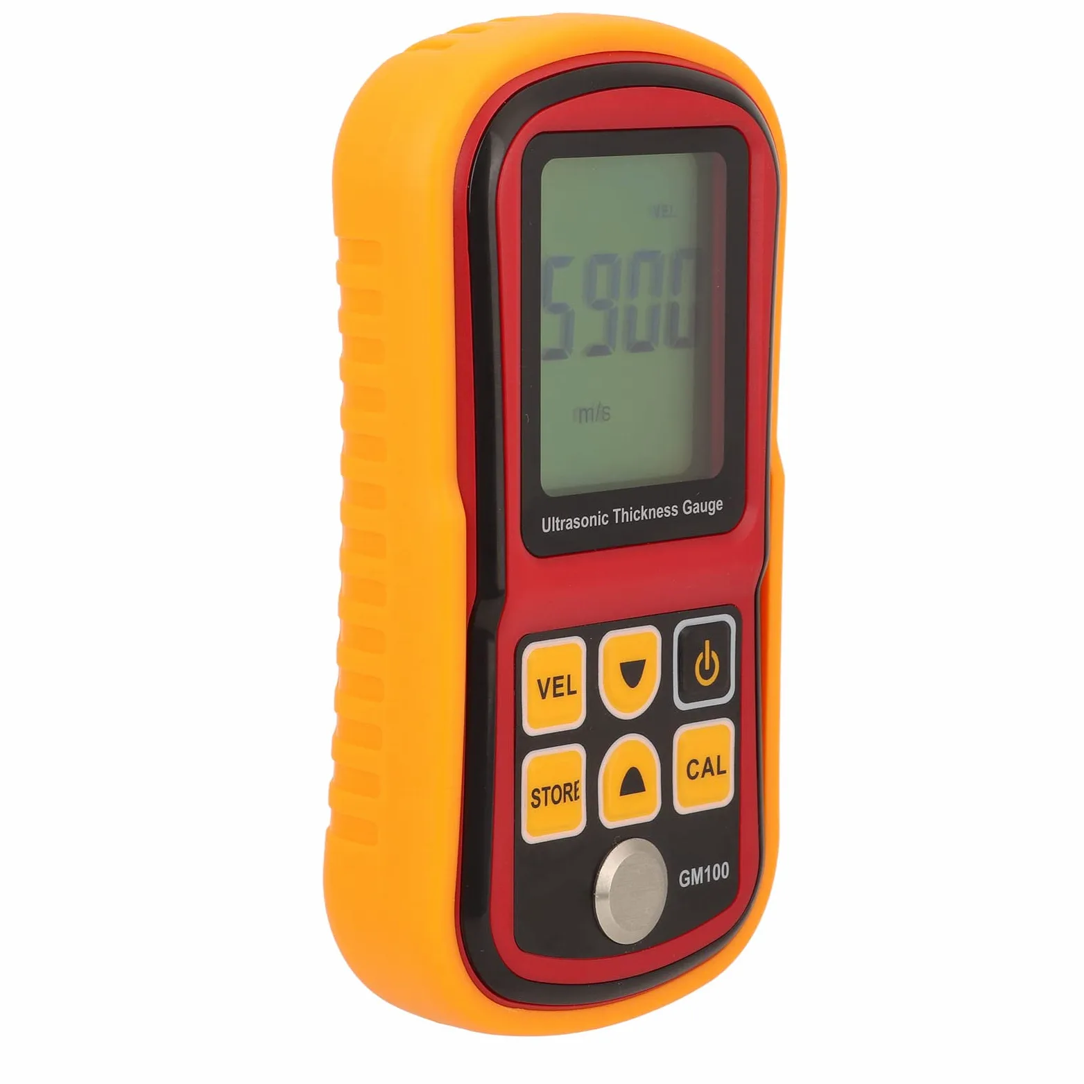 Haofy Medidor de Espesor Digital Pantalla LCD de 4 Dígitos Medidor de Espesor de Metal con Vista Estadística para Taller de Mecánica de Cobre y Acero
