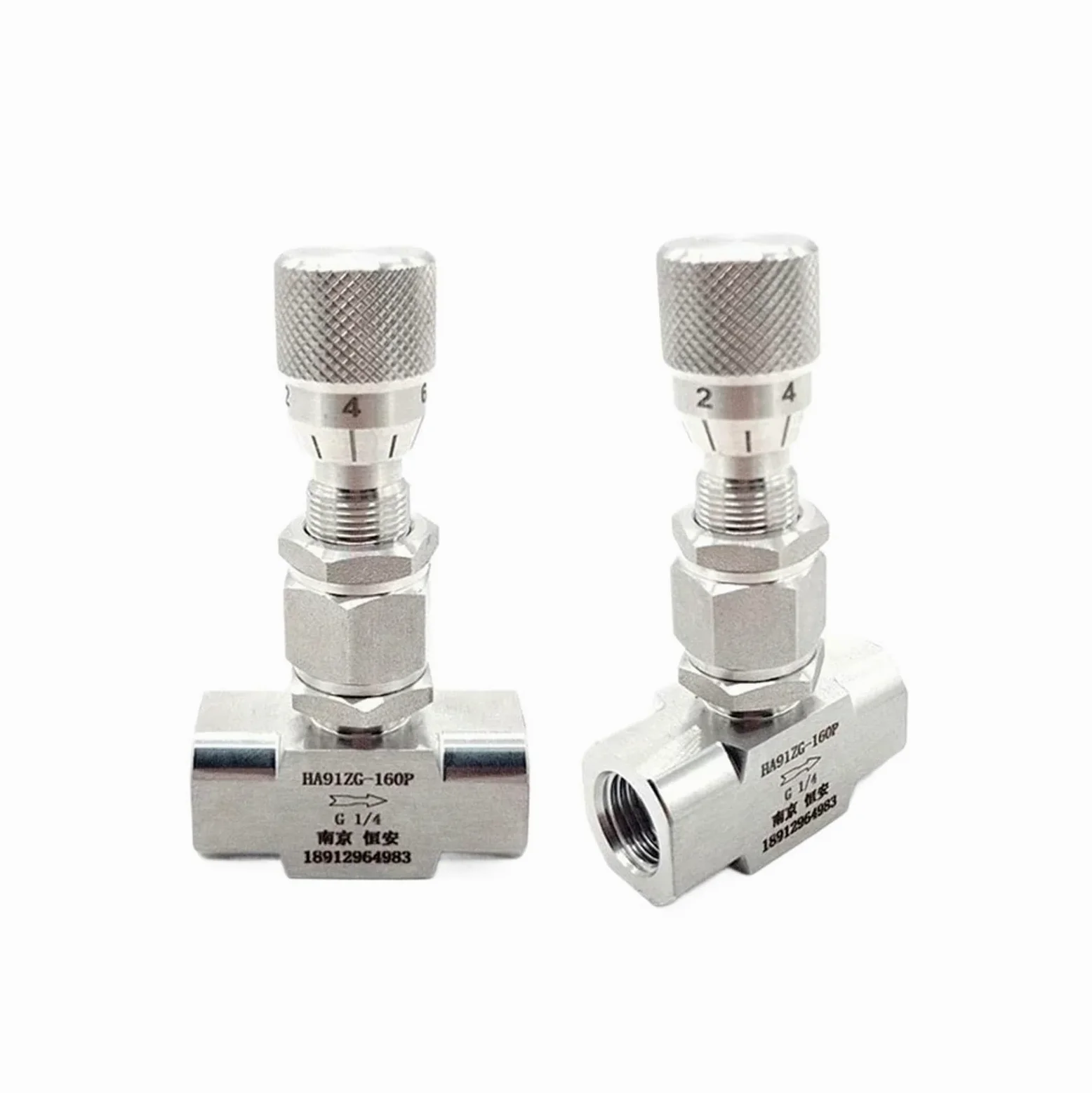 Válvula de aguja de medición micro reguladora de flujo SUS304/316L BSP NPT hembra recta recta de 0.1-0.5 pulgadas para agua, gas, aceite (0.12 pulgadas-NPT-1.2 mm, recto 304)