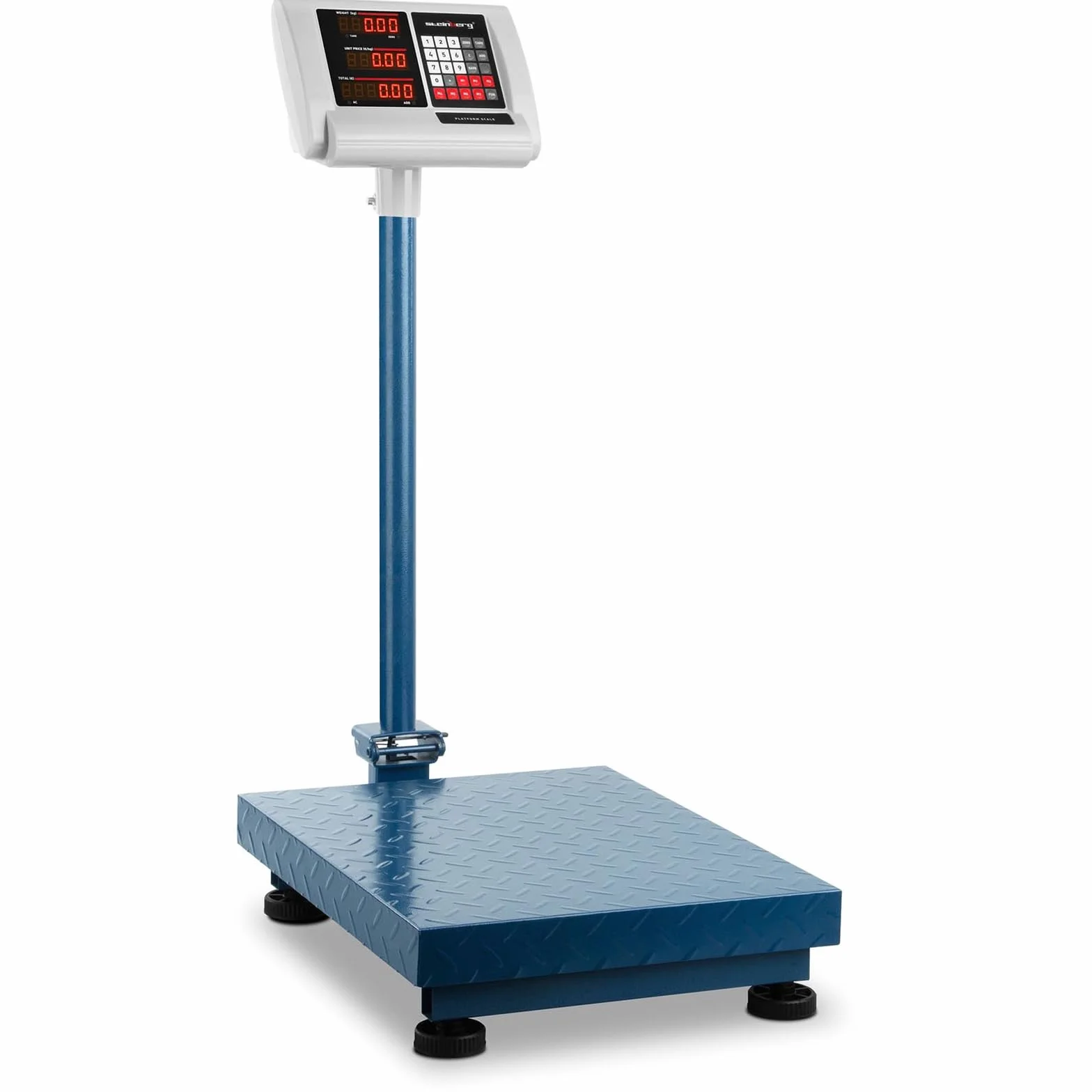 Steinberg Systems Báscula De Plataforma Bascula Industrial de Suelo SBS-PF-300/50C (300 kg / 50 g, Superficie Pesaje 40 x 50 cm)