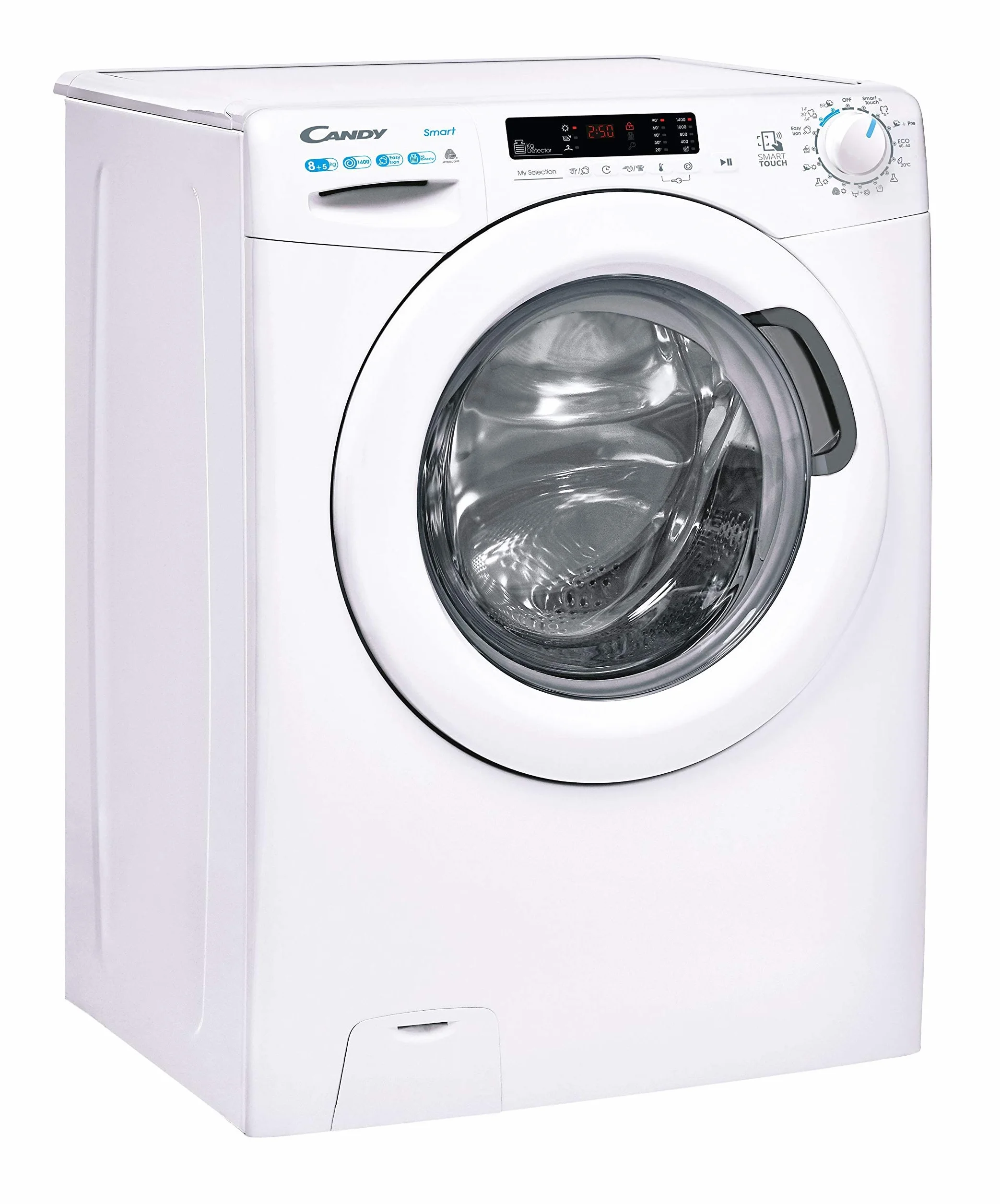 Candy Smart CSWS 4852DWE/1-S Lavasecadora 8KG+5KG 1400RPM Digital NFC 15 Ciclos Vapor Blanco