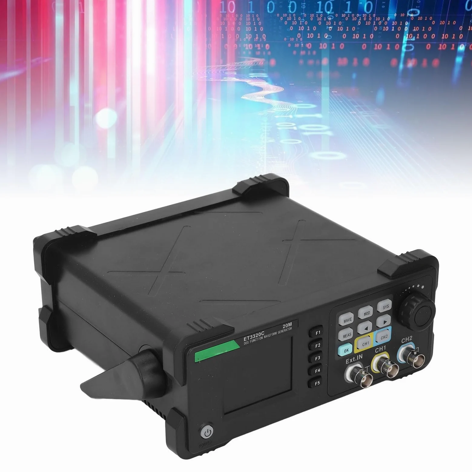 Kit Generador de Funciones LCD de 2 Canales para Experimentos de Investigación de Laboratorio (EU enchufe 110-240V)